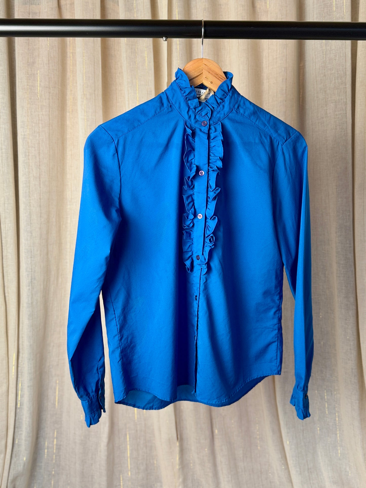 BLUE MARY JANE BLOUSE - UK 10