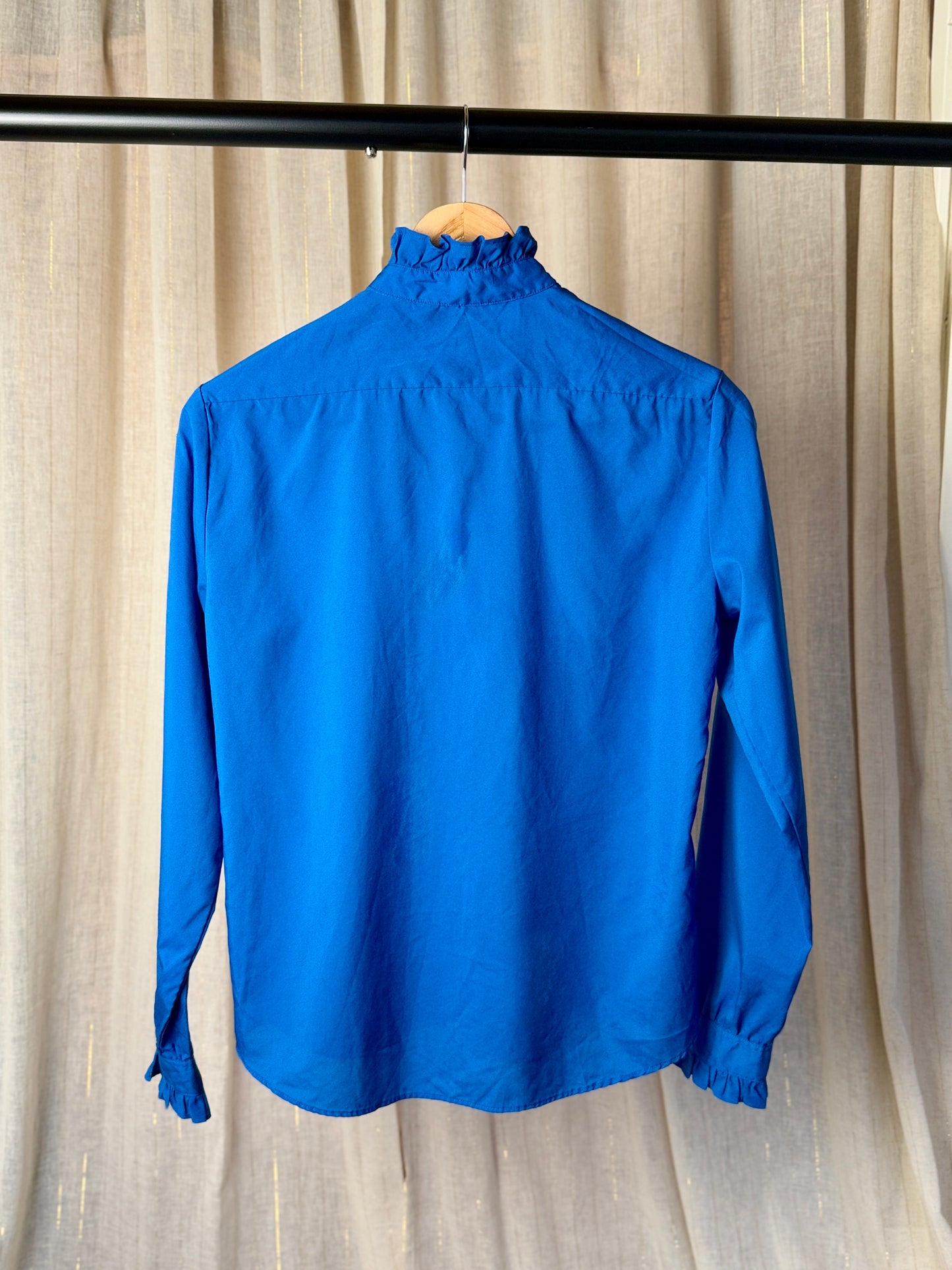 BLUE MARY JANE BLOUSE - UK 10