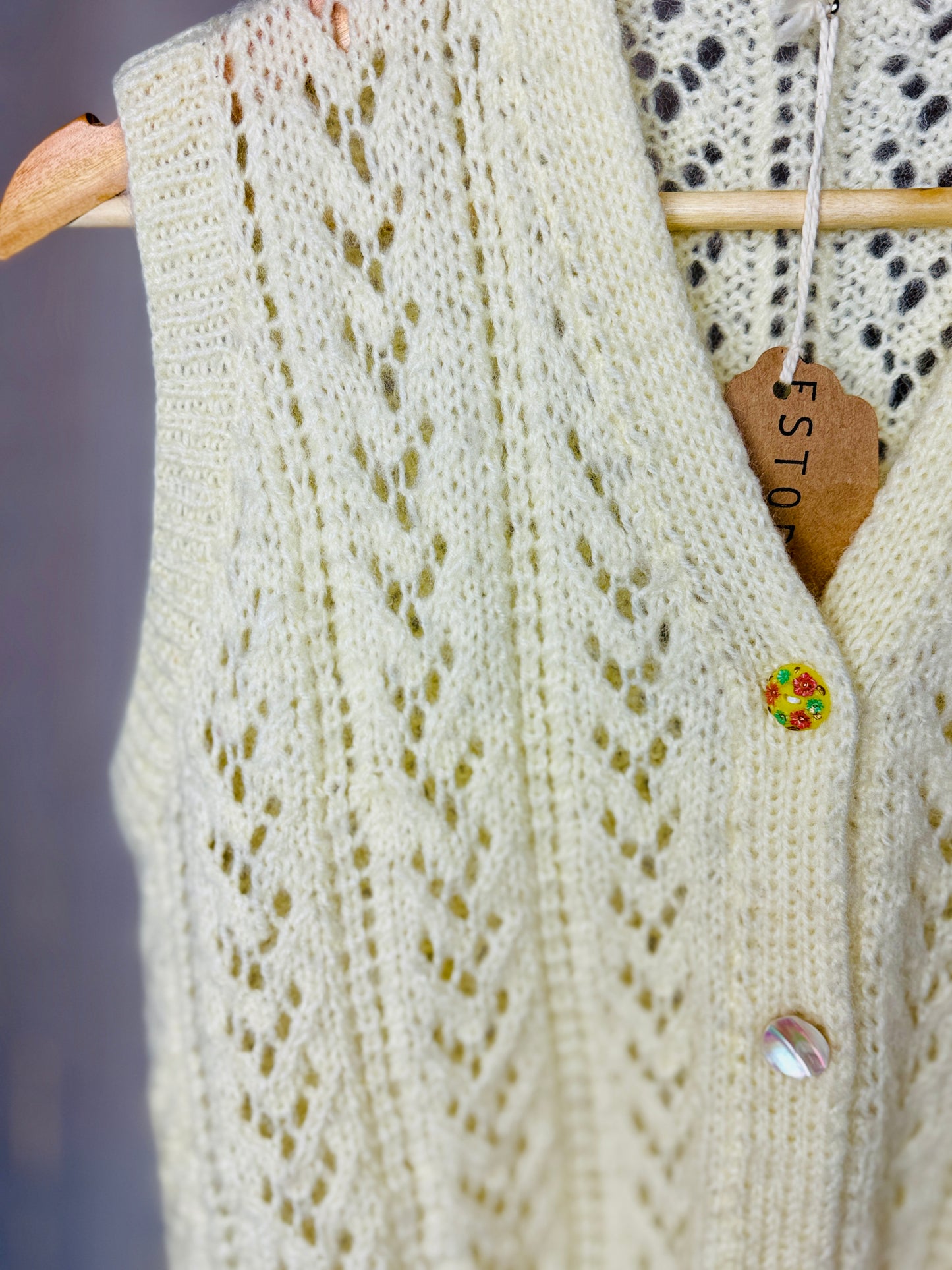 HAND KNITTED KATIA VEST - UK 12/14