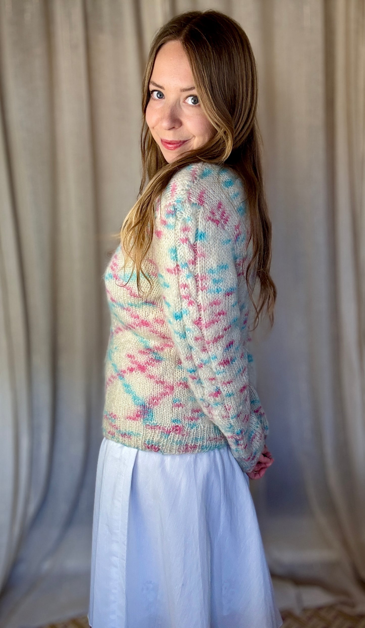 HAND KNITTED APRIL JUMPER - UK 8 - 14
