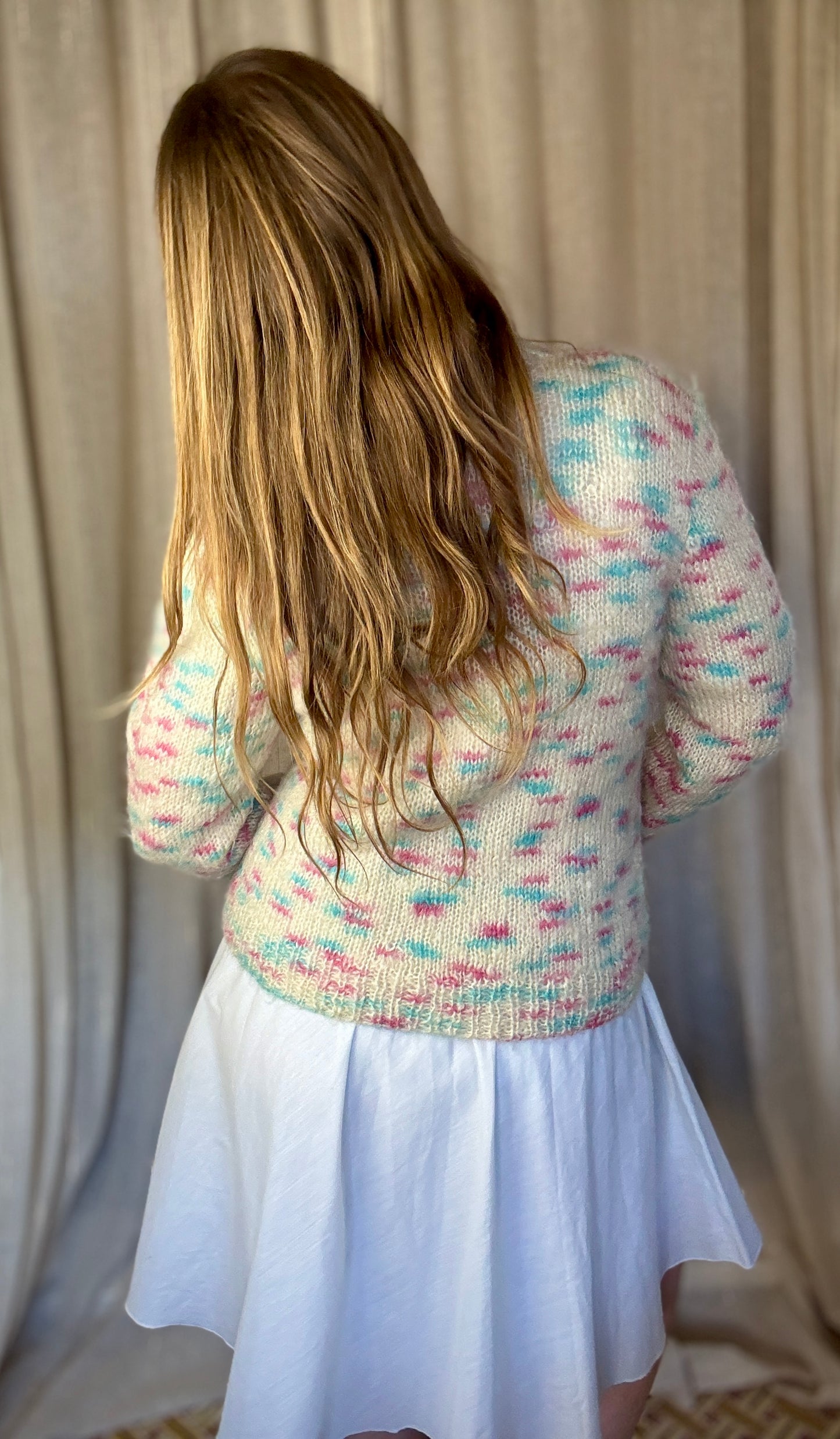 HAND KNITTED APRIL JUMPER - UK 8 - 14