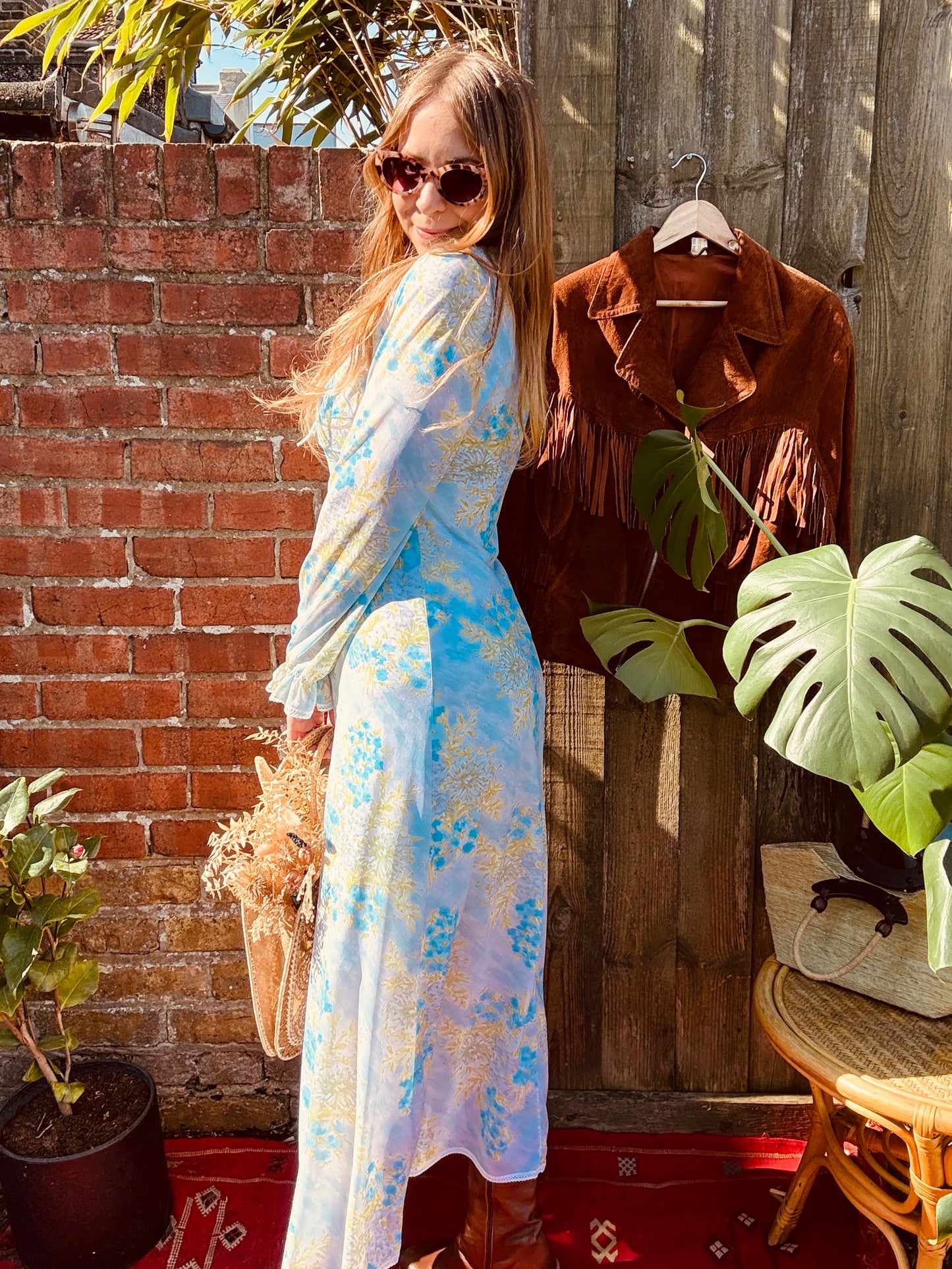 FLORAL JEMIMA 70'S DRESS - UK 10/12