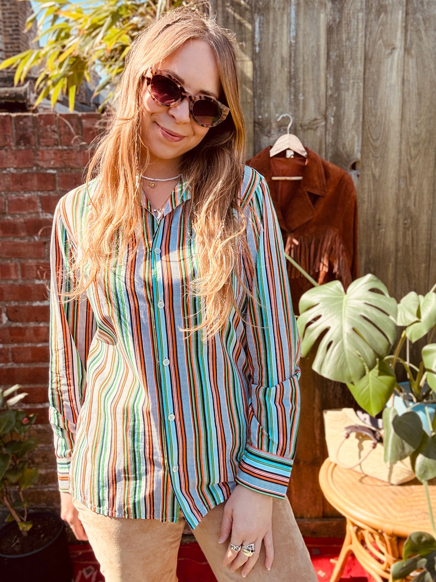 STRIPE ISLA 70'S SHIRT UK - 8-12