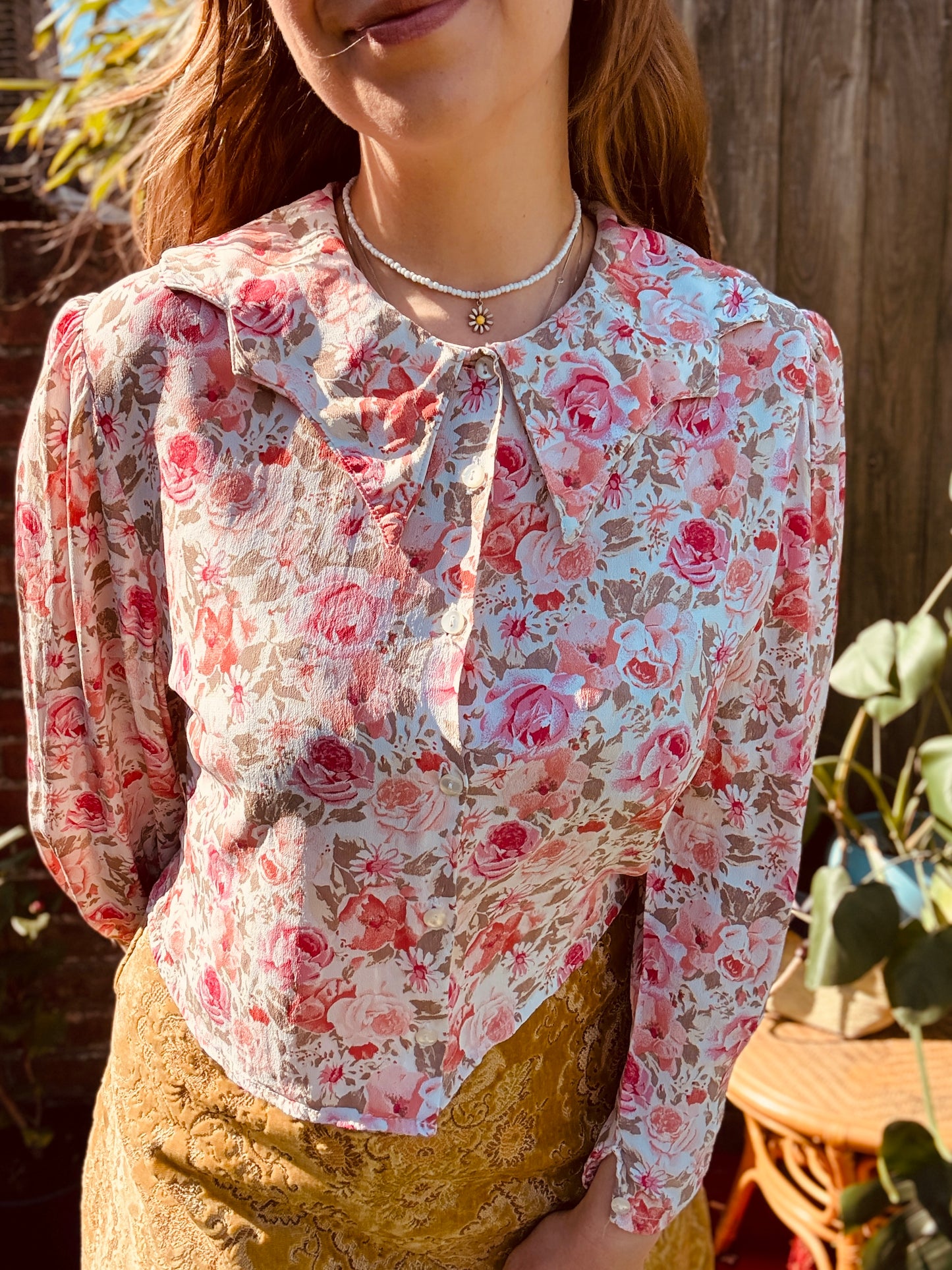 FLORAL SOPHIA SHIRT - UK 8-10