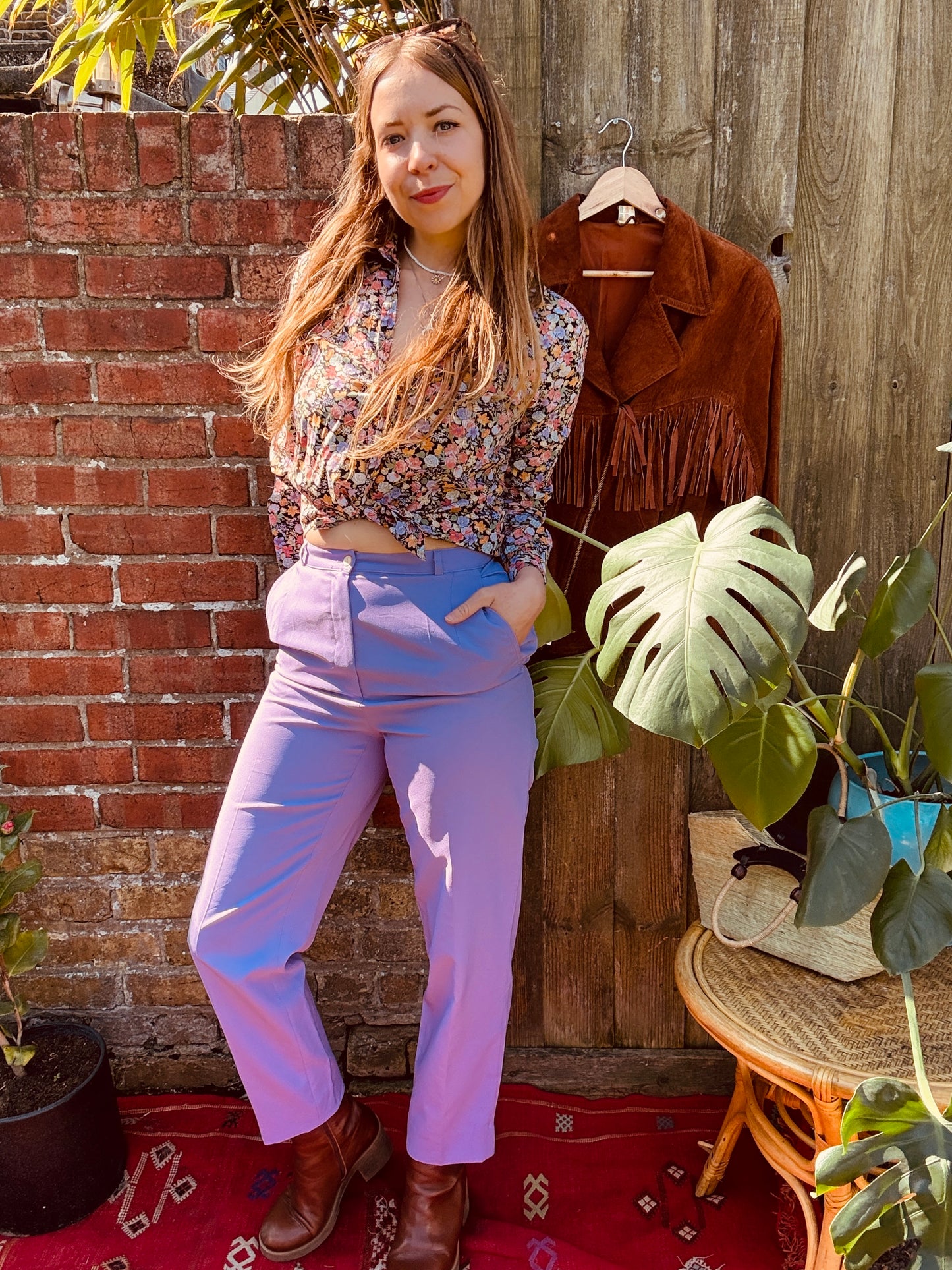 LILAC STEVIE PANTS - UK 10