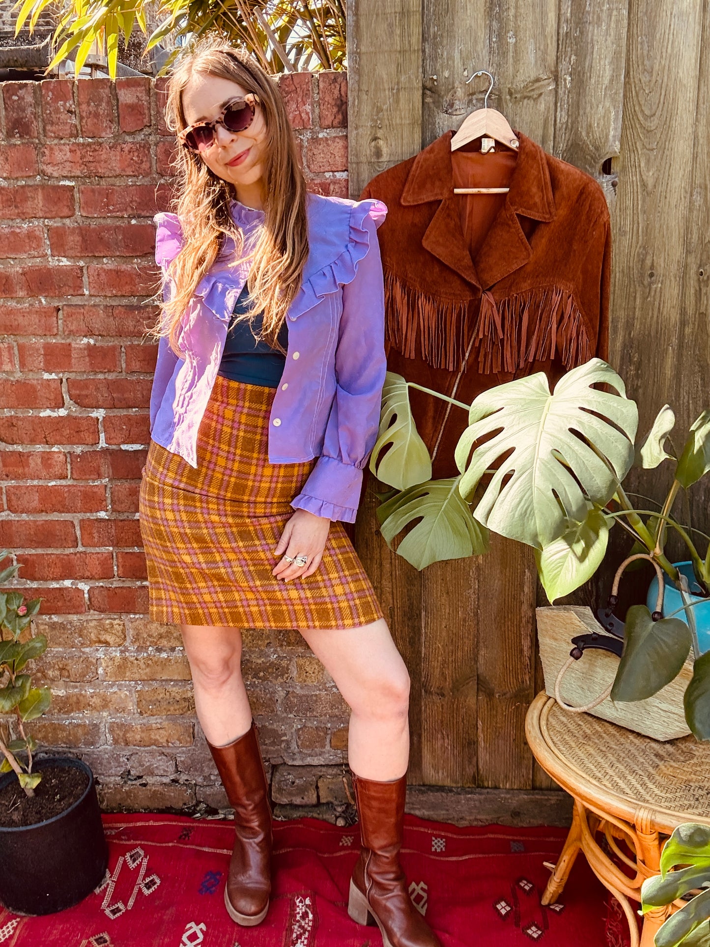 MAYLE WOOL SKIRT - UK 8/10