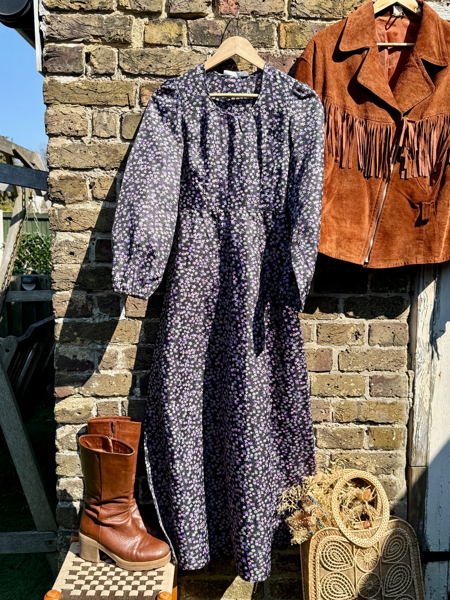 FLORAL MILA 70'S MAXI DRESS - UK 6/8