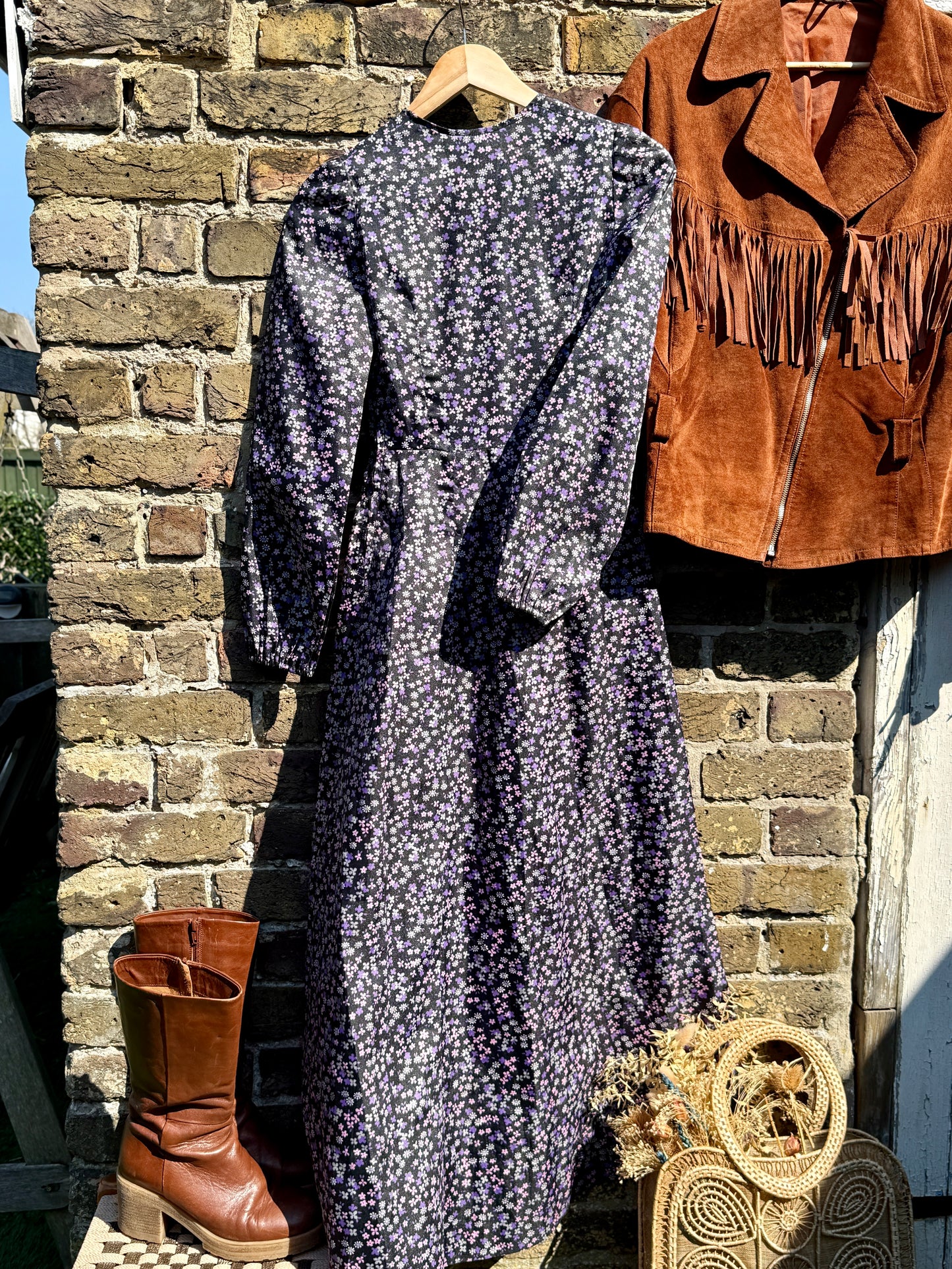 FLORAL MILA 70'S MAXI DRESS - UK 6/8
