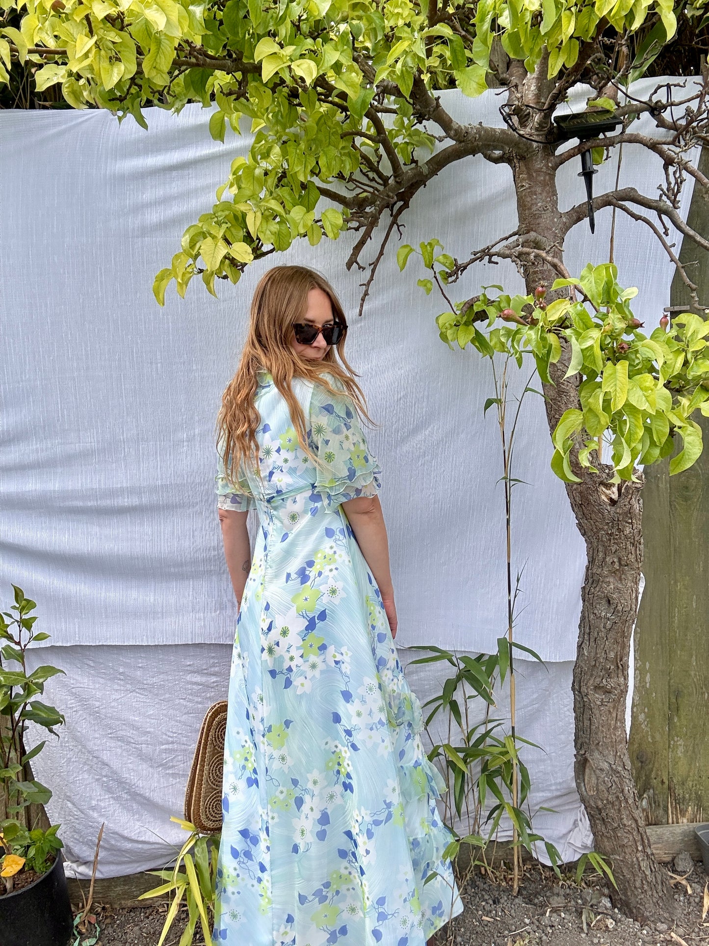 70s PRISCILLA MAXI DRESS - UK 10/12