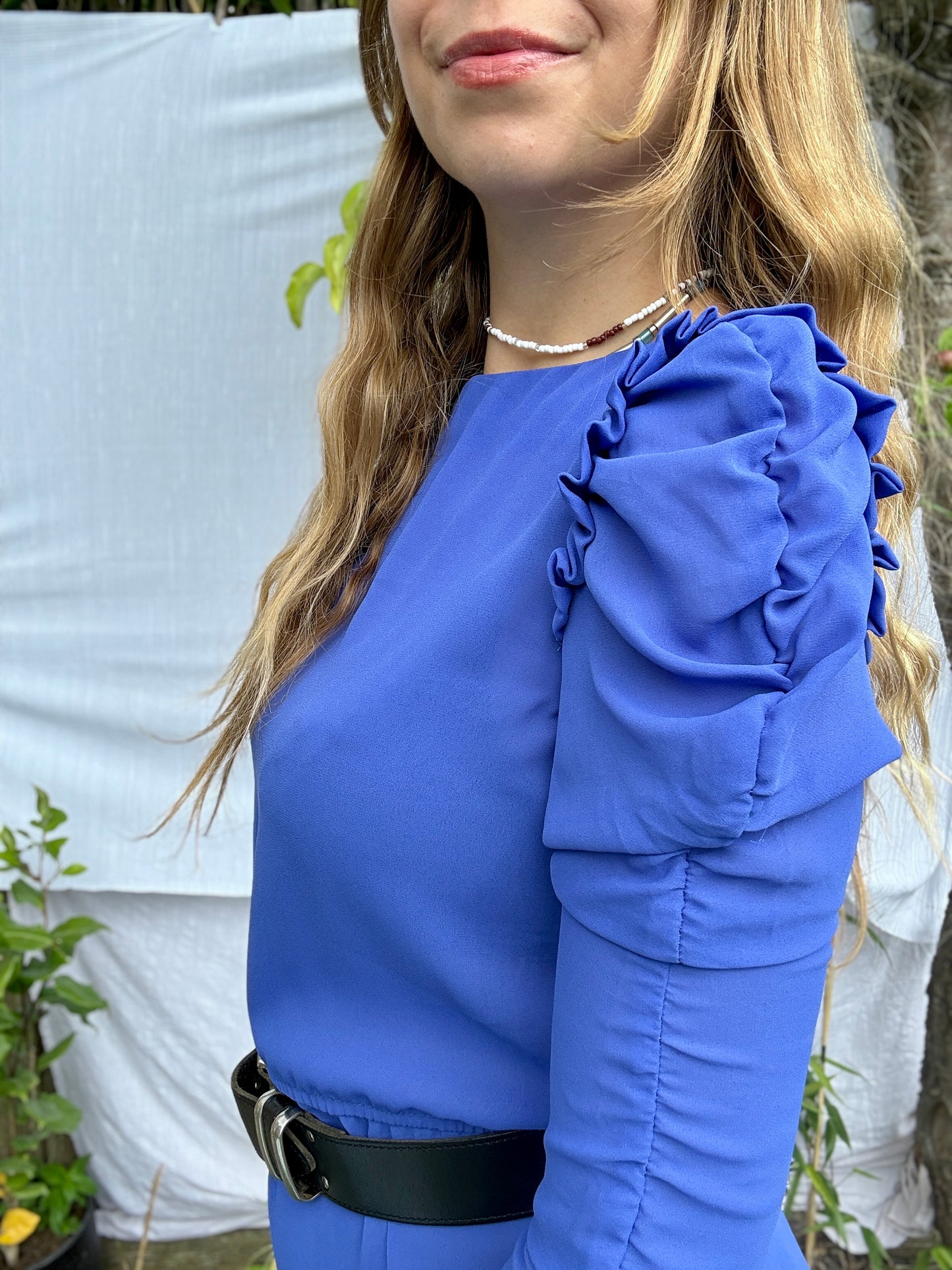 80s BLUE LUNA DRESS - UK 10/12
