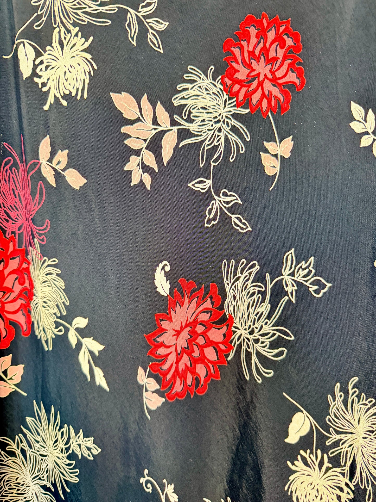 Y2K FLORAL PRINT MAXI SKIRT - UK - 12/14