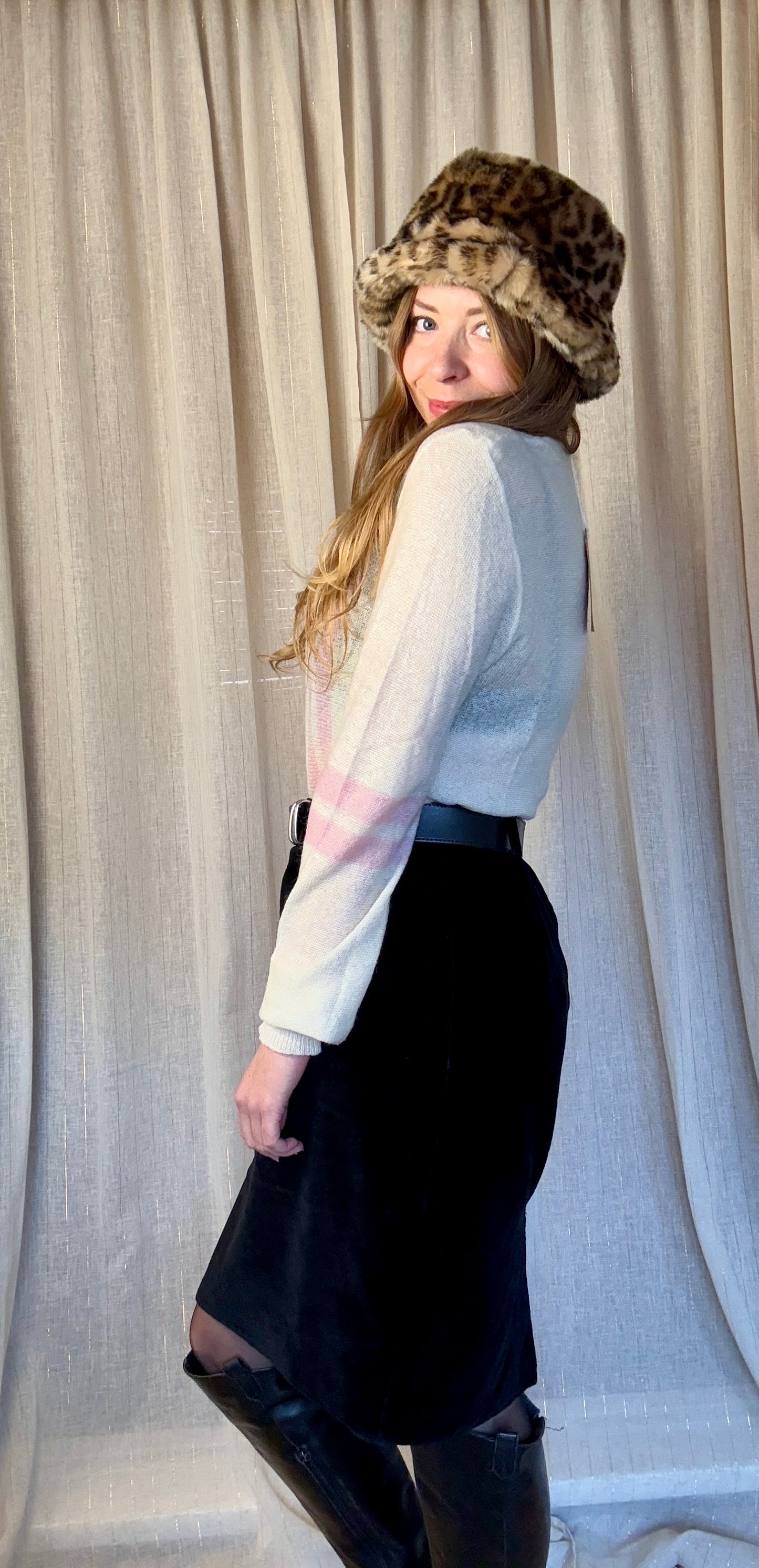 KNITTED STRIPE COURTNEY JUMPER - UK 10/12