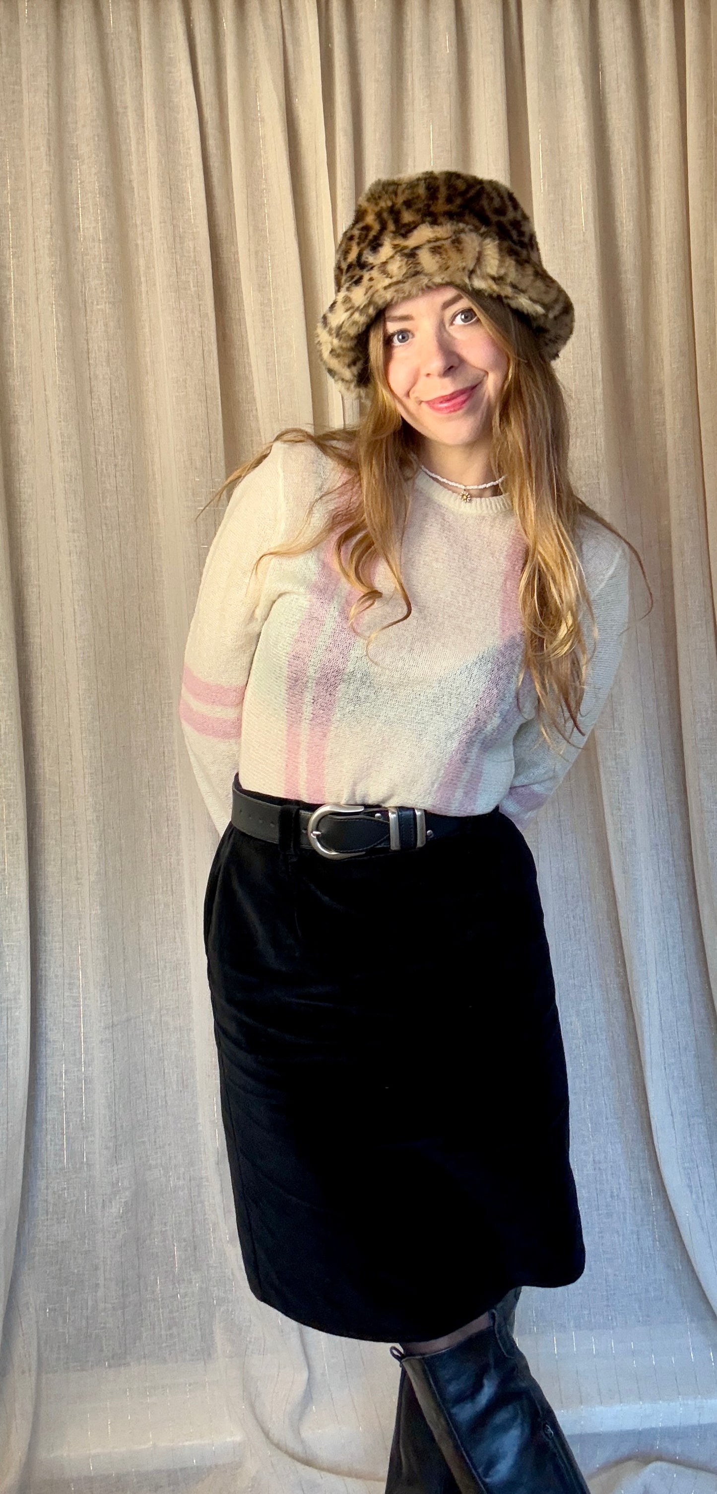 KNITTED STRIPE COURTNEY JUMPER - UK 10/12