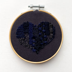 ABSTRACT EMBROIDERED HEART PATCH WORKSHOP | DONATIONS TO BLACK VISIONS COLLECTIVE