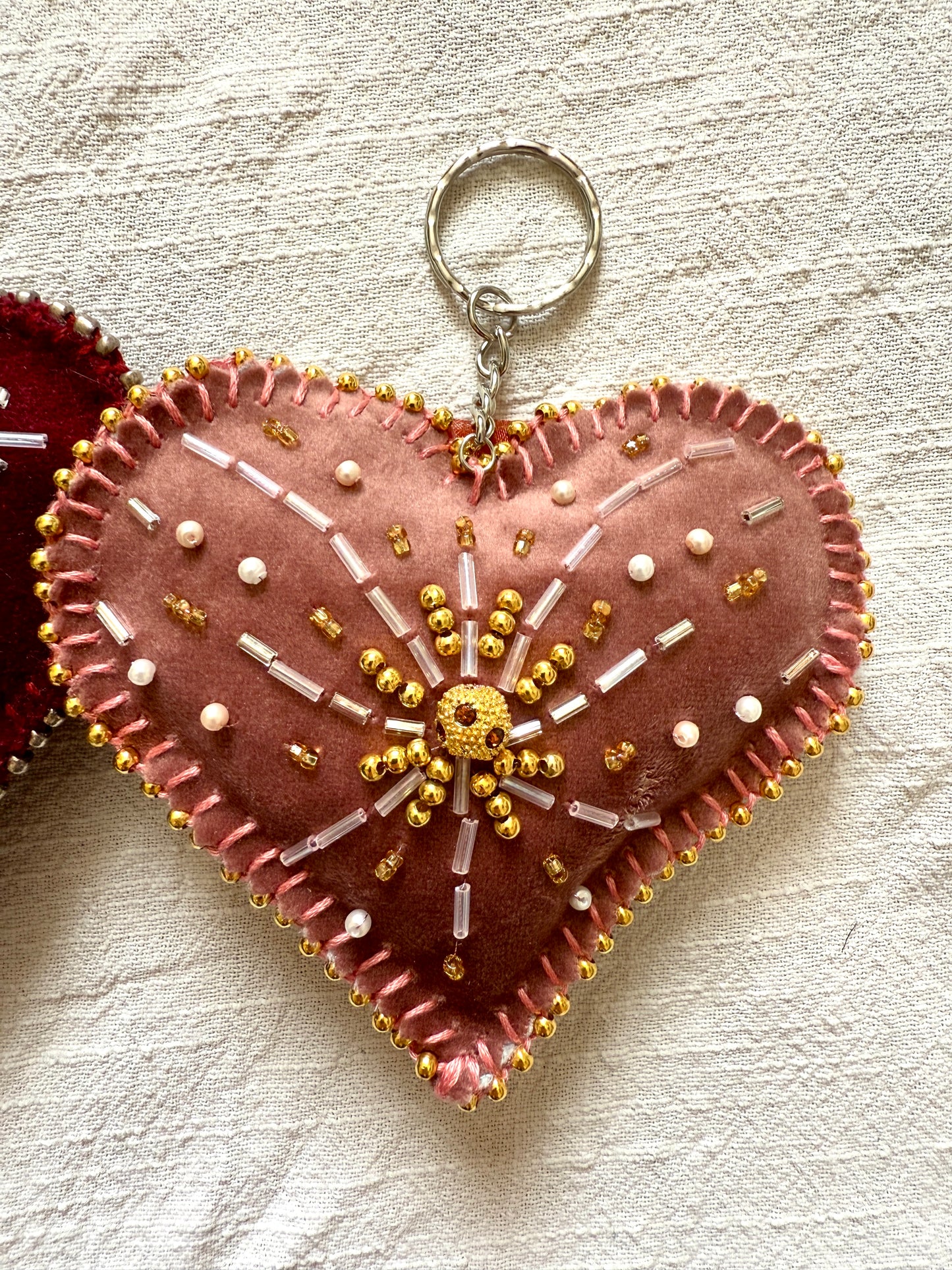 ♥️ Galentines Special ♥️ Velvet Heart Key Chain Workshop