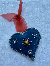 Load image into Gallery viewer, HANDMADE BEADED CHRISTMAS HEARTS