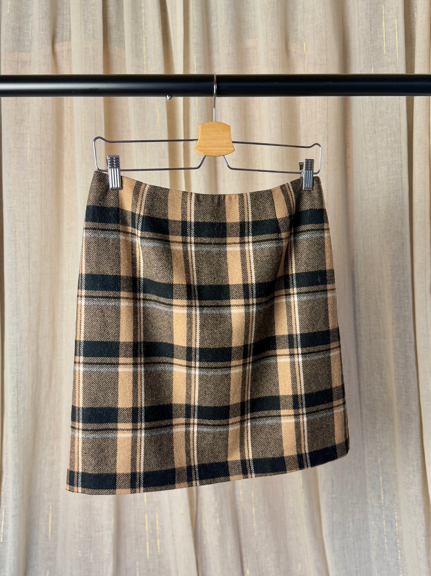 TARTAN ANN TAYLOR MINI SKIRT - UK 10/12