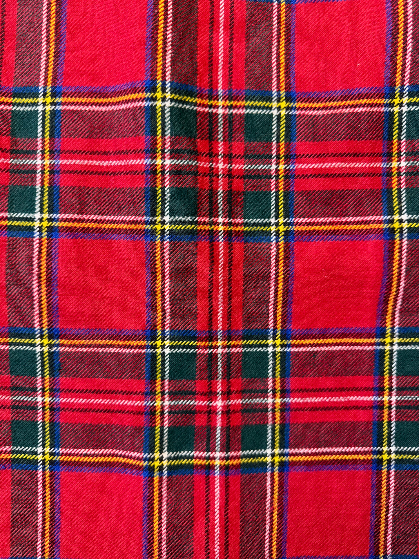 TARTAN VIVIENNE WOOL SKIRT - UK 8