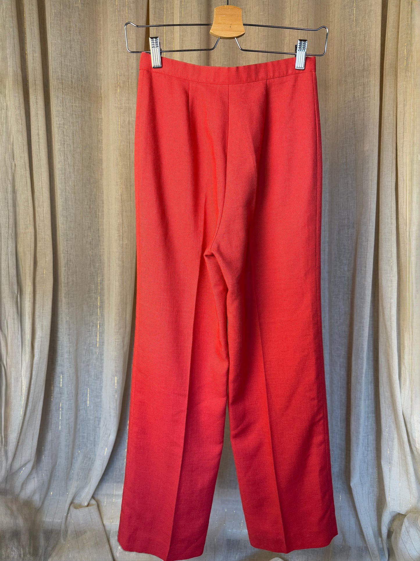 CORAL LINEN TROUSERS - UK 6