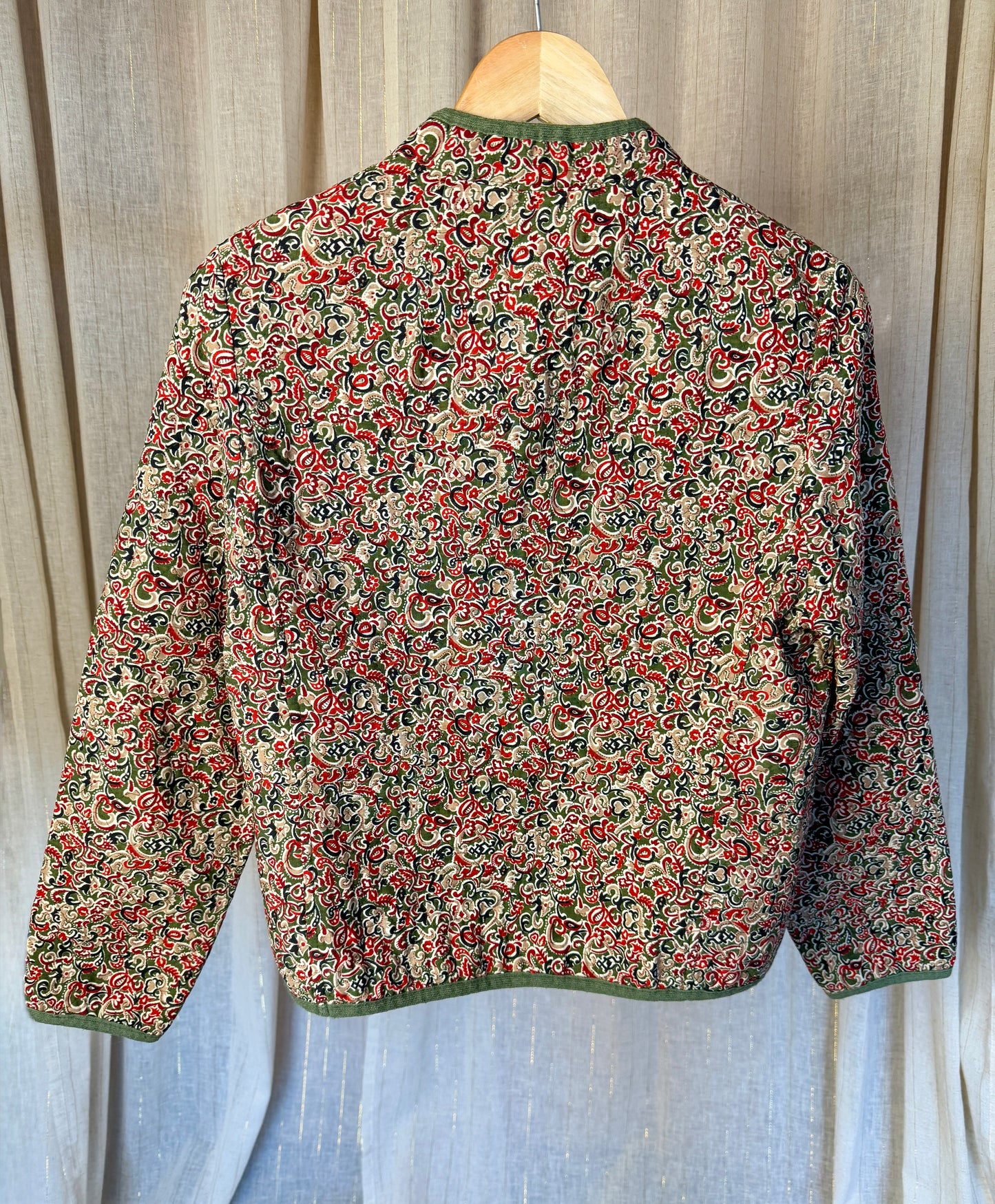 PATTERNED QUILTED JACKET - UK 10