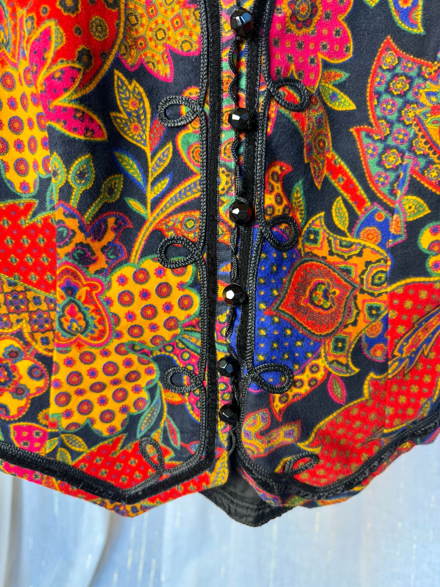 PAISLEY VELVET WAISTCOAT - UK 12/14