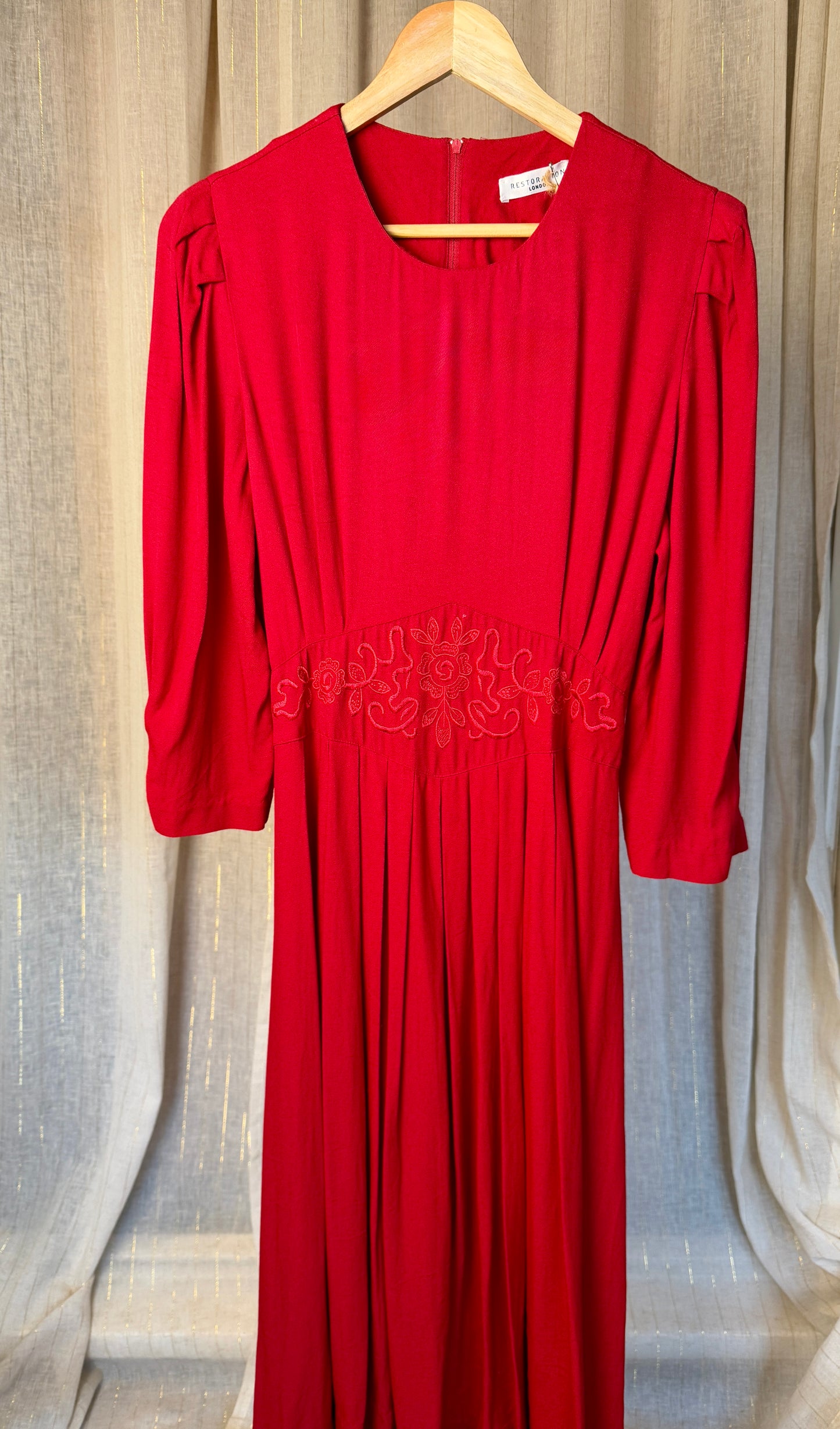 RED KATE DRESS - UK 10/12