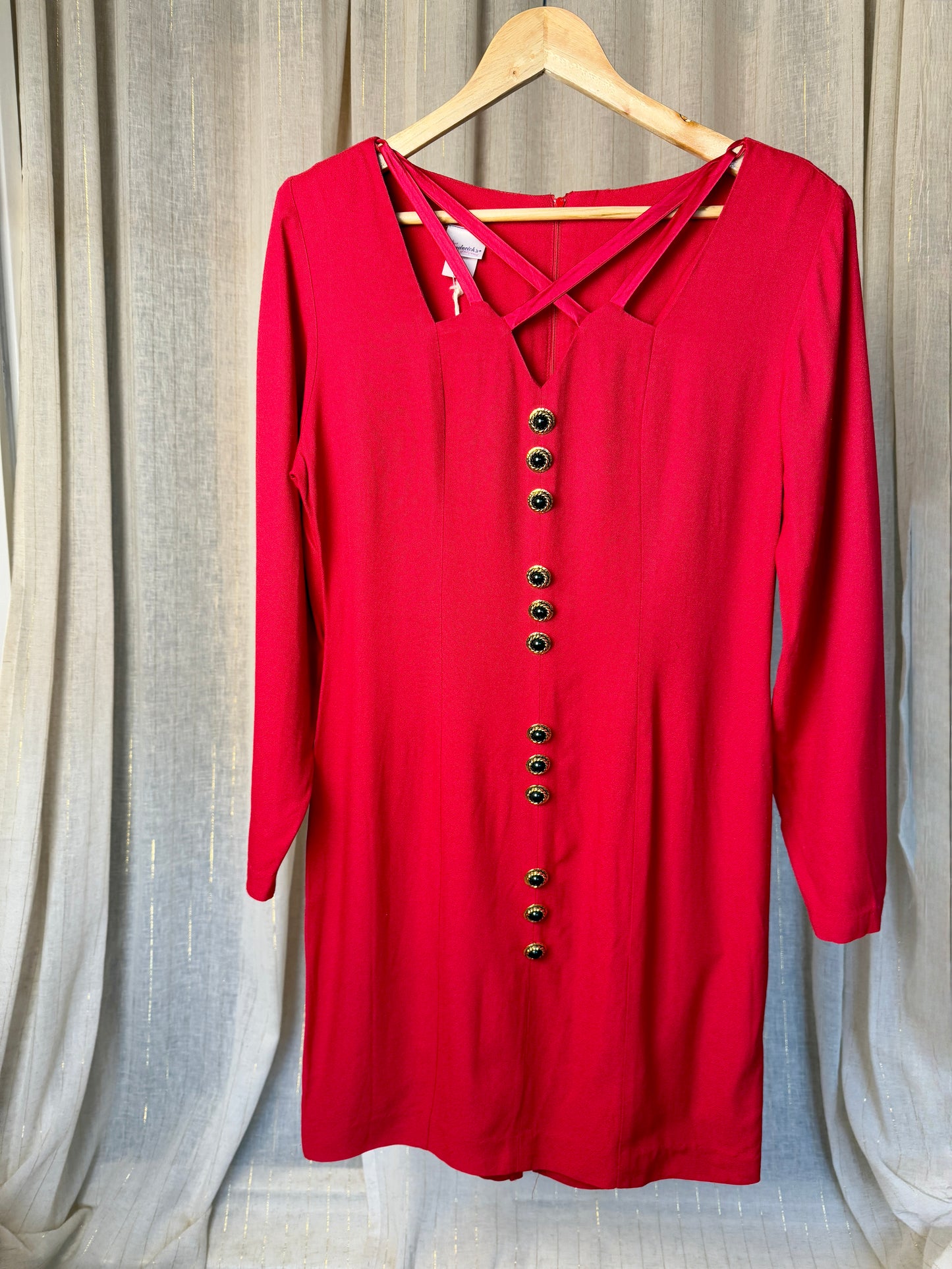 RED DIANA DRESS - UK 10/12