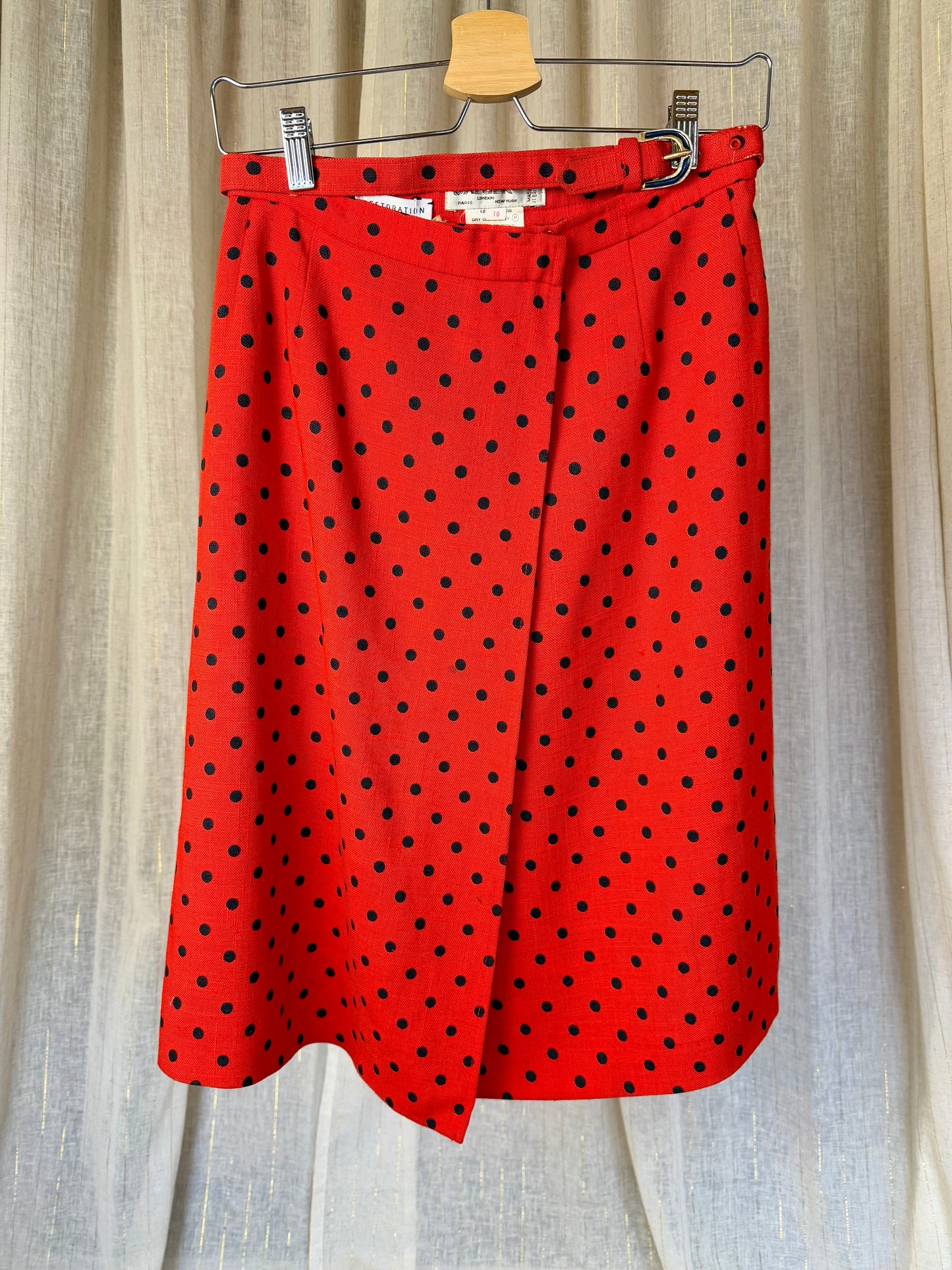 JAEGER POLKA DOT SKIRT - UK 8/10