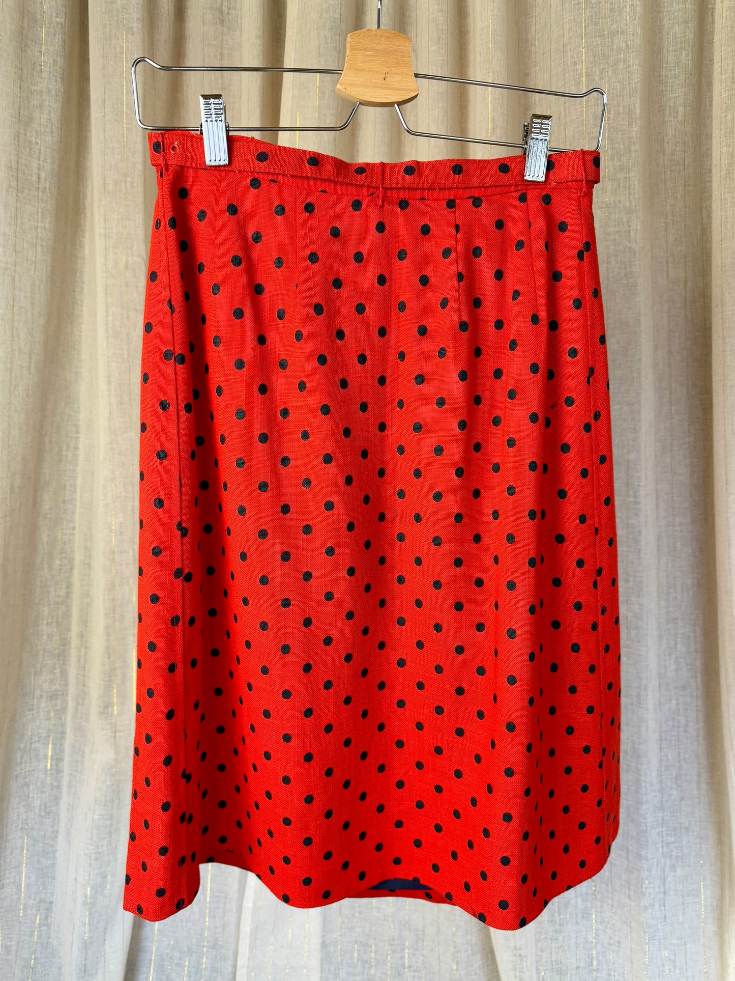 JAEGER POLKA DOT SKIRT - UK 8/10