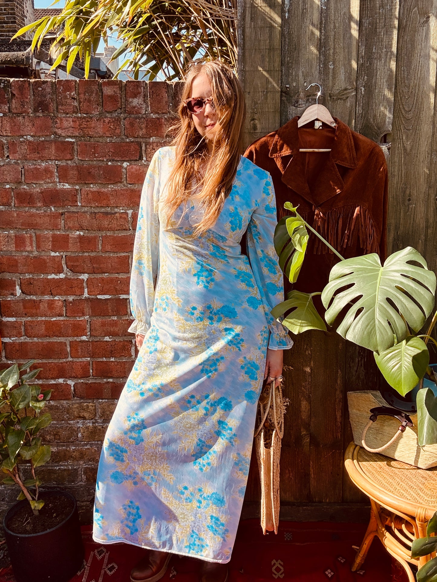 FLORAL JEMIMA 70'S DRESS - UK 10/12