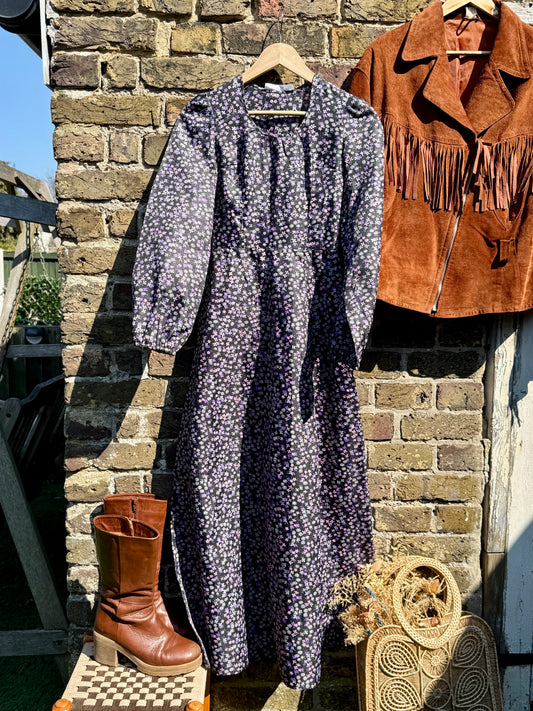 FLORAL MILA 70'S MAXI DRESS - UK 6/8
