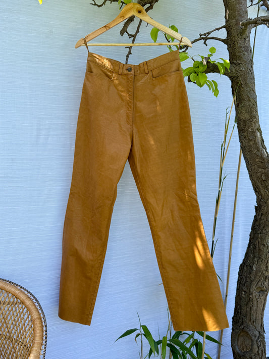 100% LEATHER WESTERN BONNIE TROUSERS - UK 8/10
