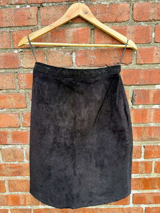 100% REAL SUEDE ROXY SKIRT - UK 8/10
