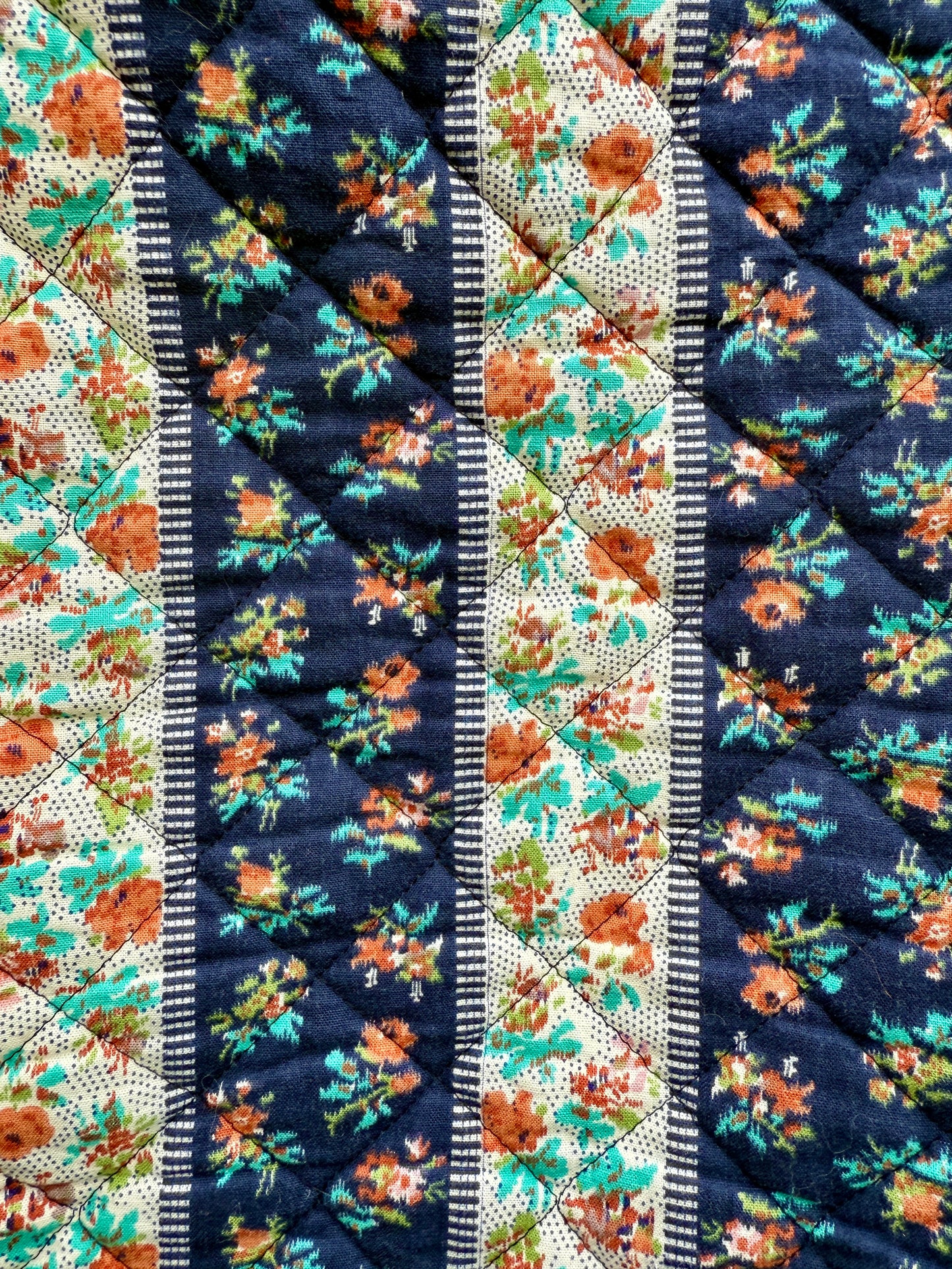 QUILTED FLORAL CROPPED GILET - UK 10