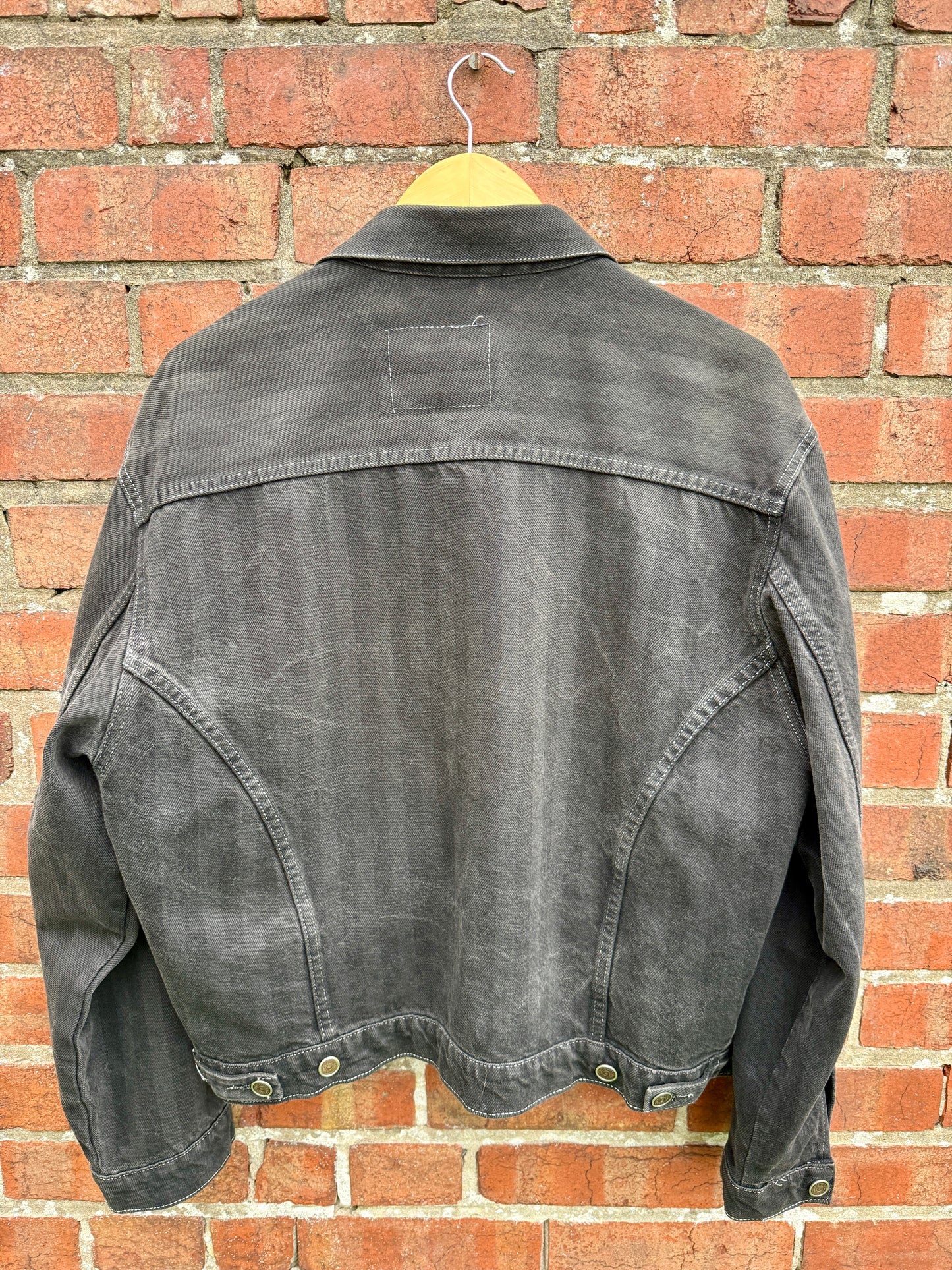 VINTAGE LEVIS BLACK DENIM JACKET - UK 8-14