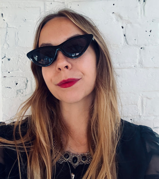 BLACK CAT EYE SUNGLASSES