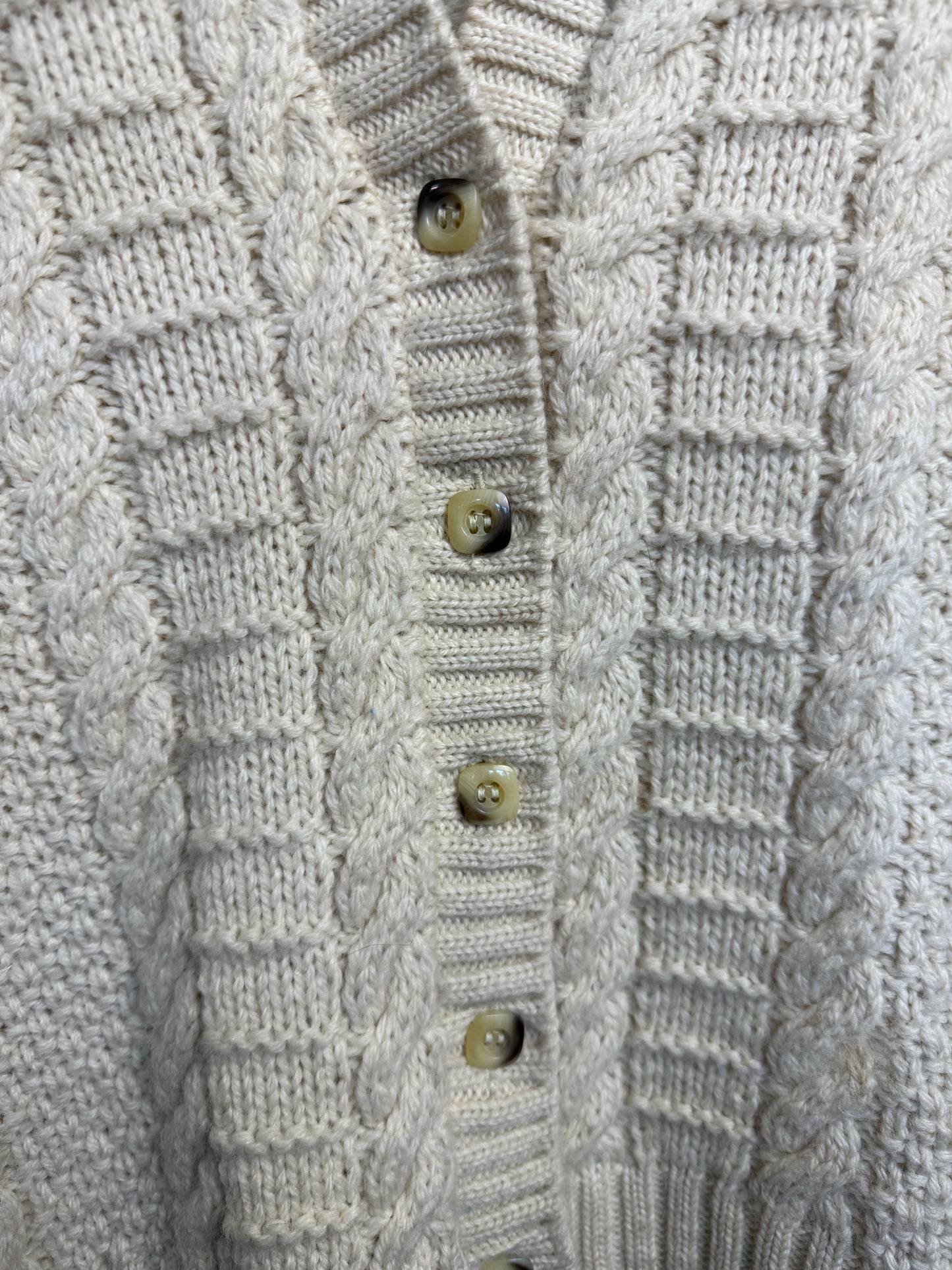 HAND KNITTED WOOL CALI VEST - UK 12/14