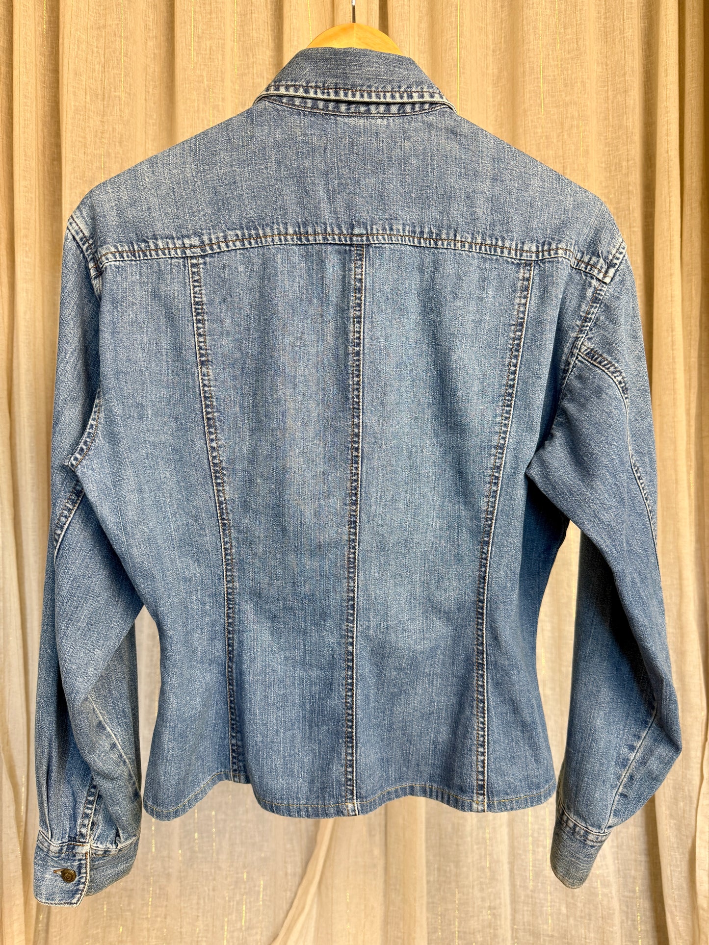 VINTAGE LAURA ASHLEY DENIM SHIRT - UK 10