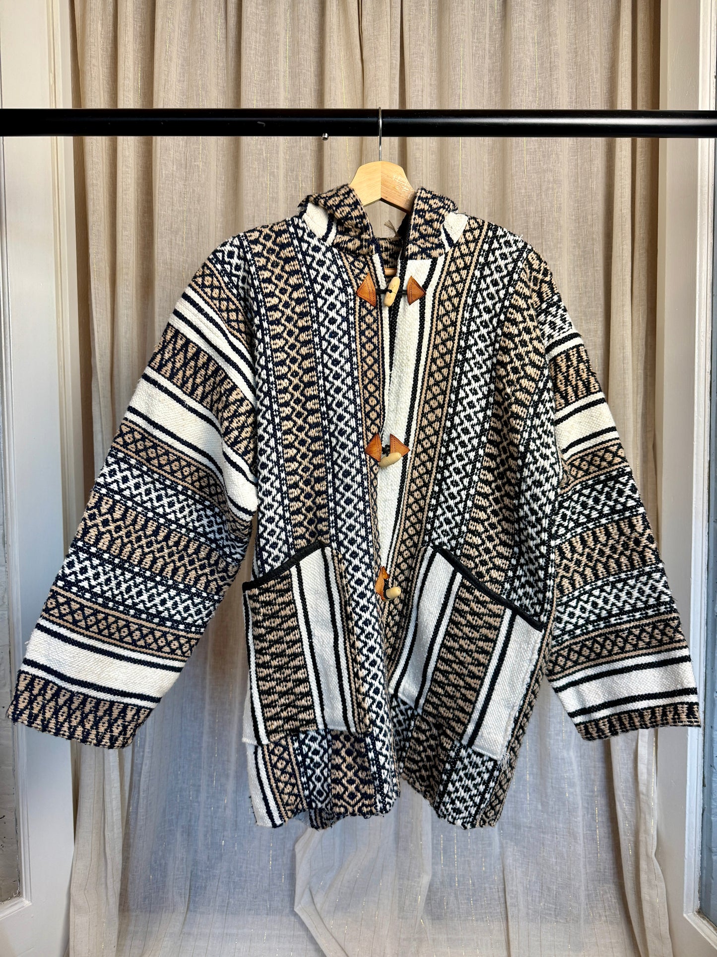 HANDMADE WOOL MOROCCAN BERBER HOODIE - UK 14-18