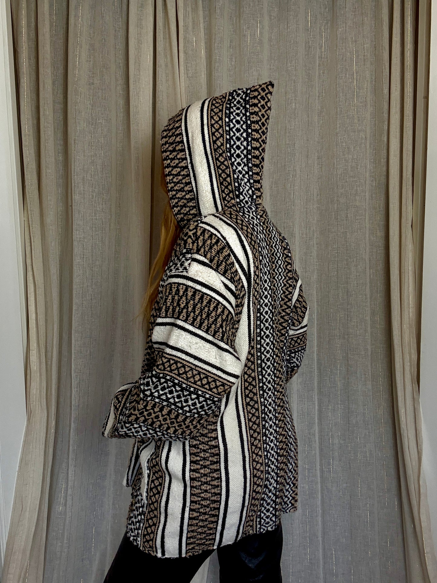 HANDMADE WOOL MOROCCAN BERBER HOODIE - UK 14-18