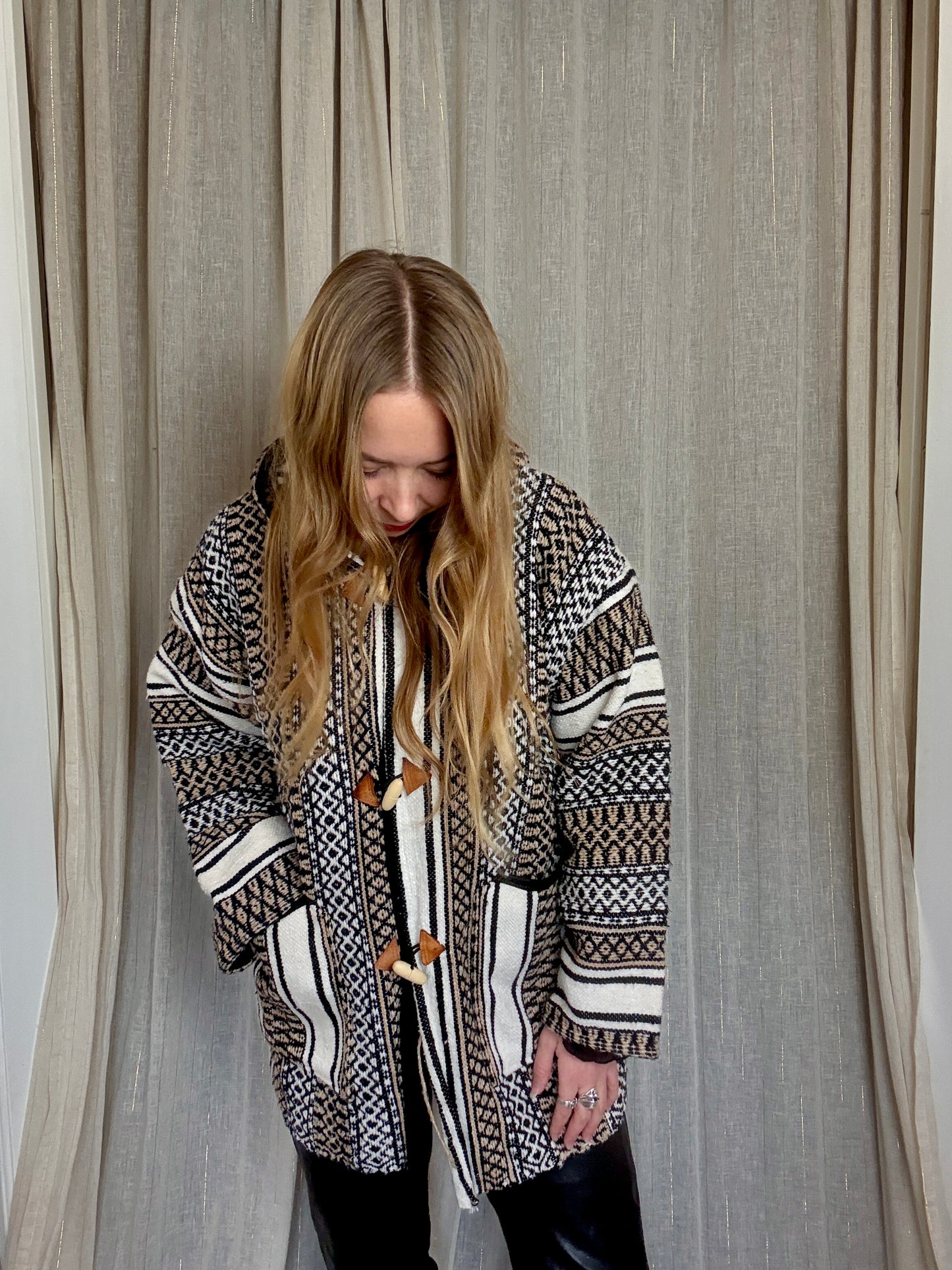 HANDMADE WOOL MOROCCAN BERBER HOODIE - UK 14-18