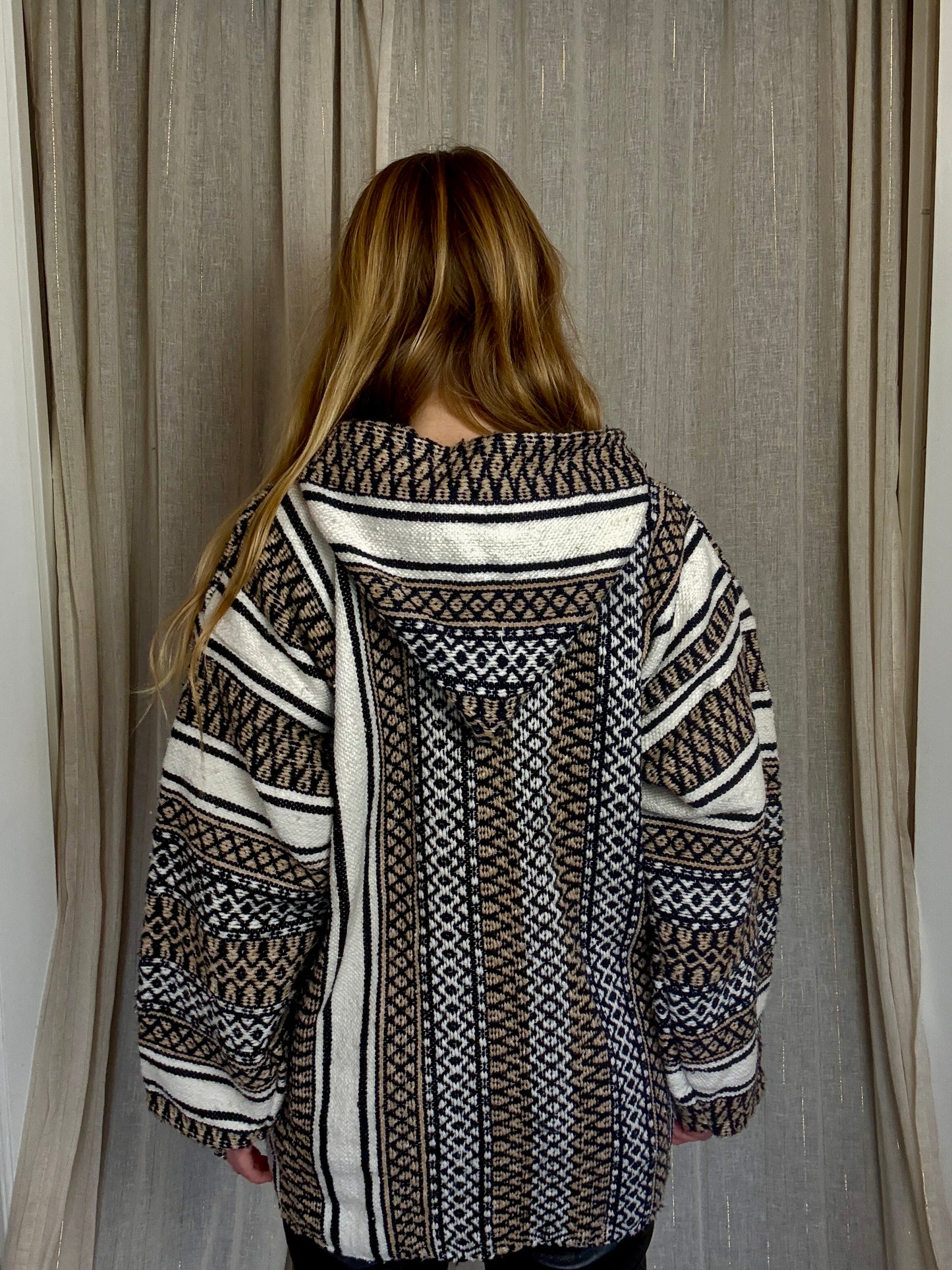 HANDMADE WOOL MOROCCAN BERBER HOODIE - UK 14-18