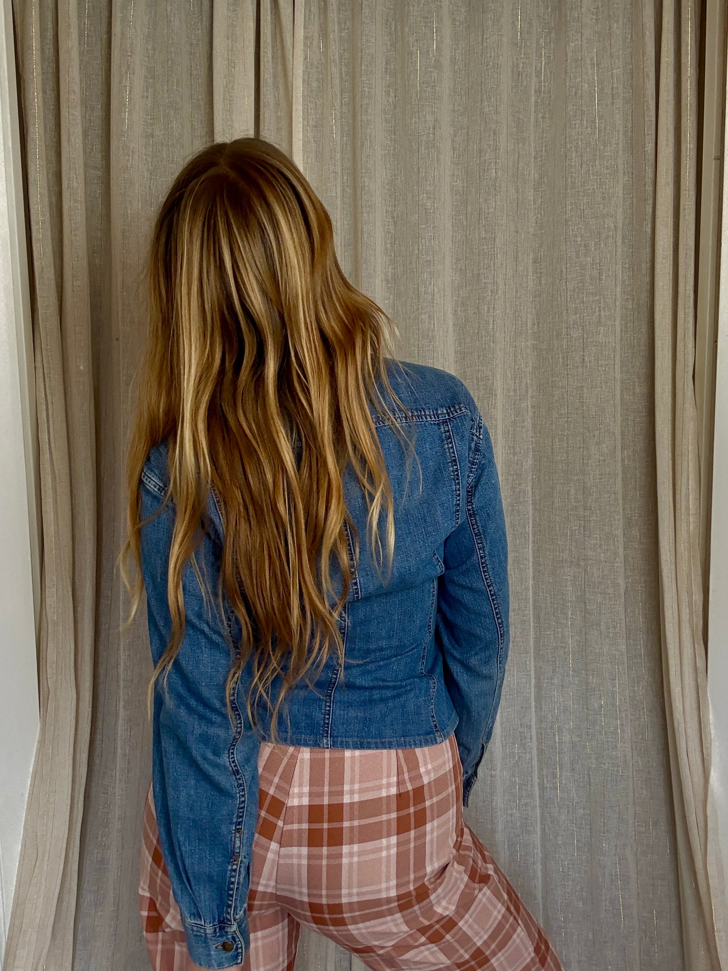 VINTAGE LAURA ASHLEY DENIM SHIRT - UK 10