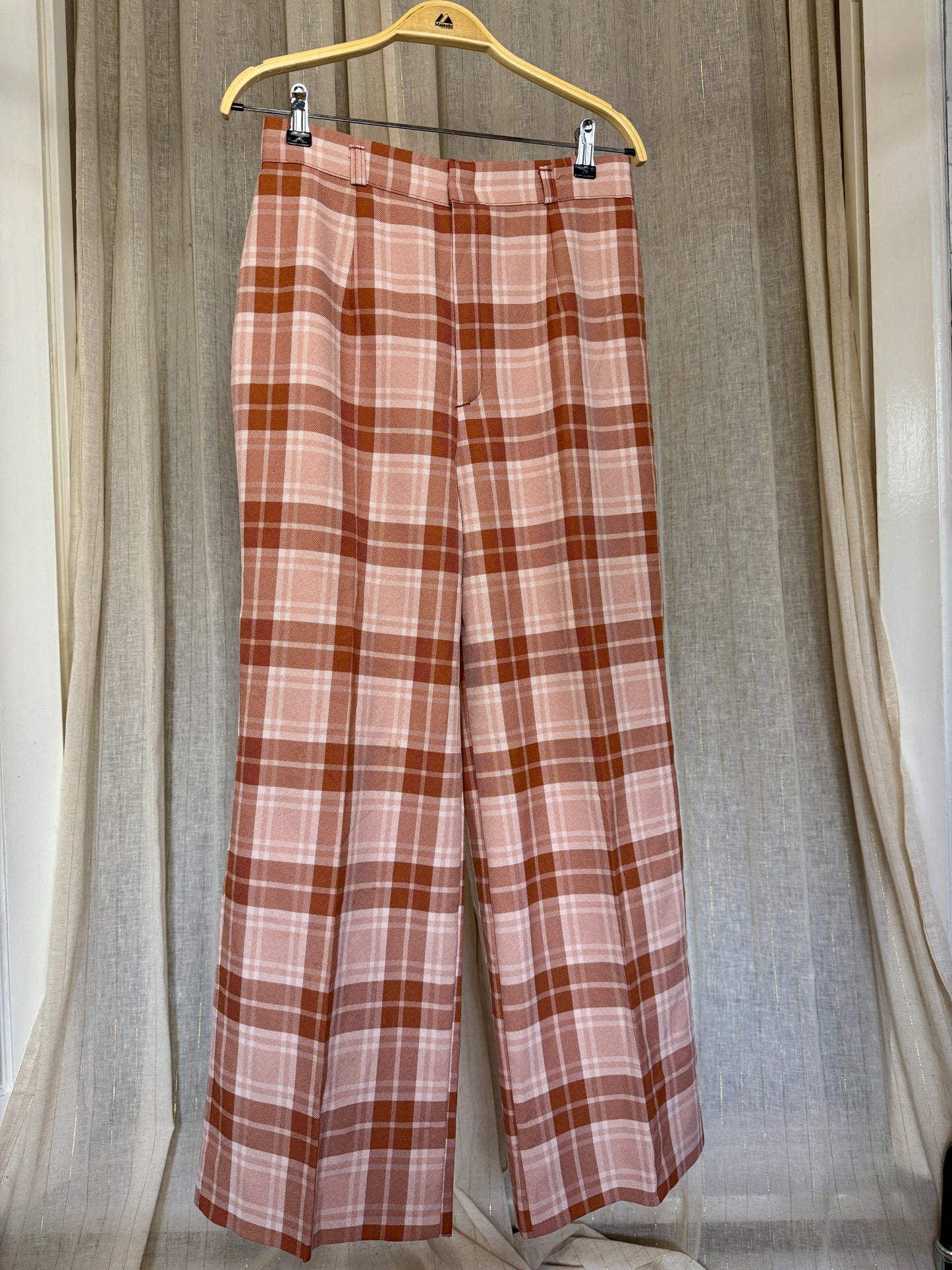 VINTAGE PLAID ZIGGY TROUSERS - UK 10/12