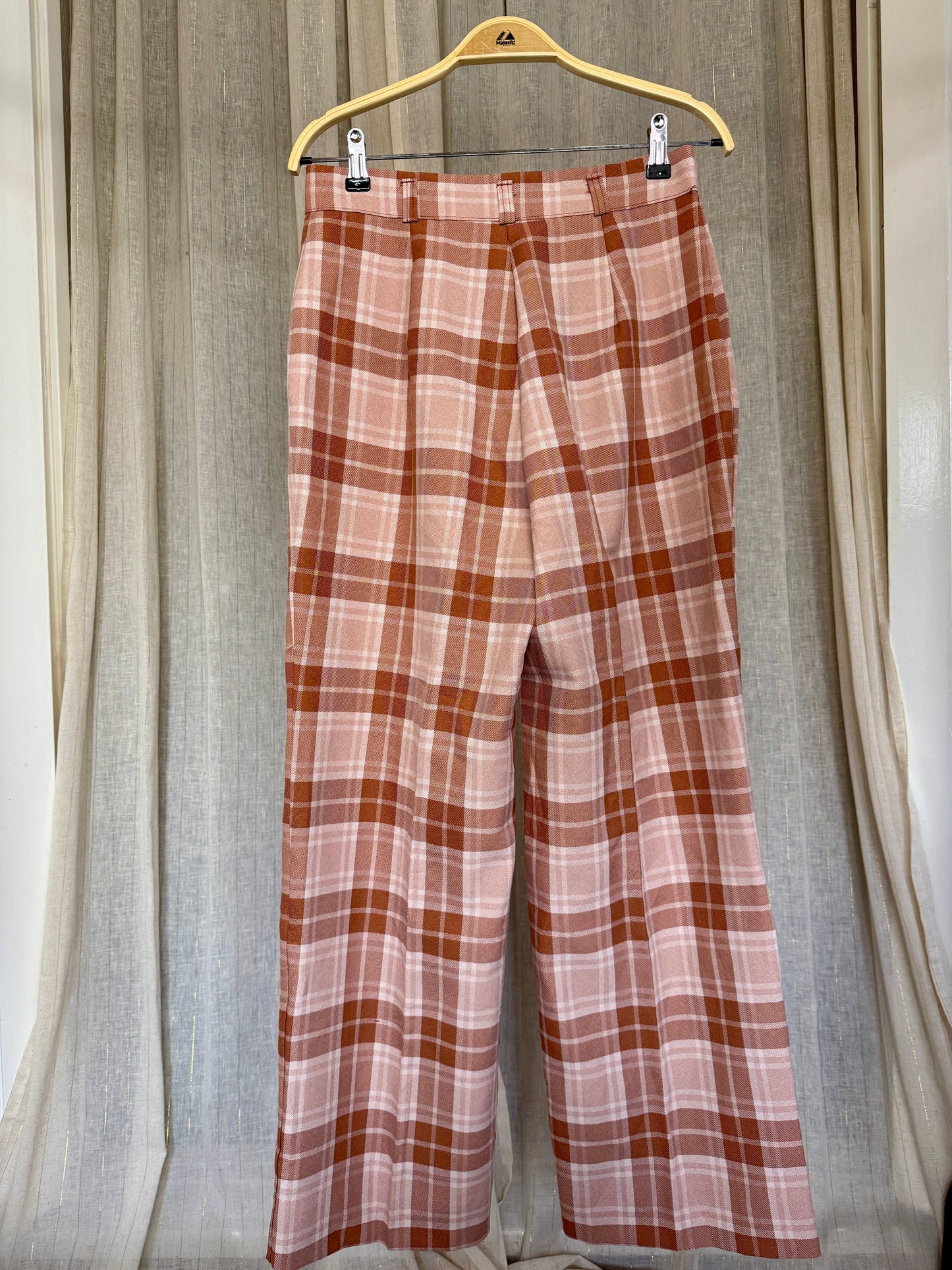 VINTAGE PLAID ZIGGY TROUSERS - UK 10/12