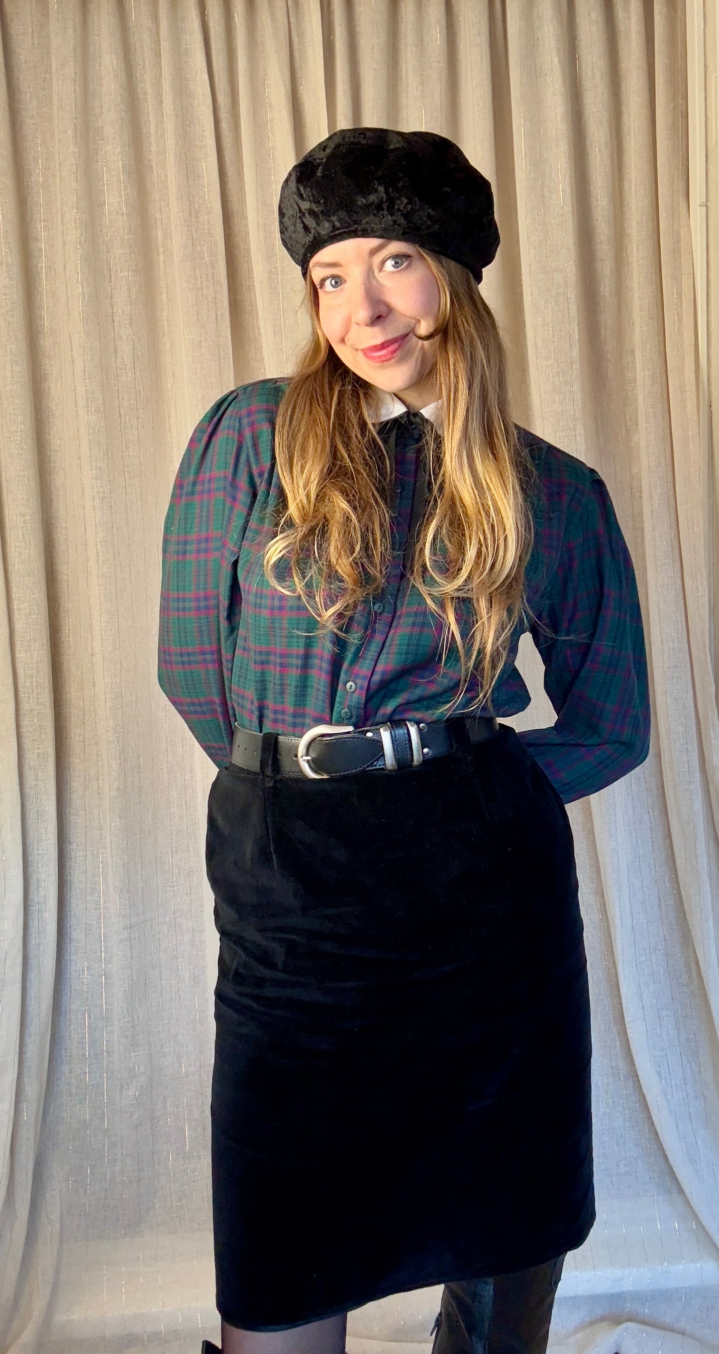 TARTAN VIVIENNE SHIRT - UK 12/14