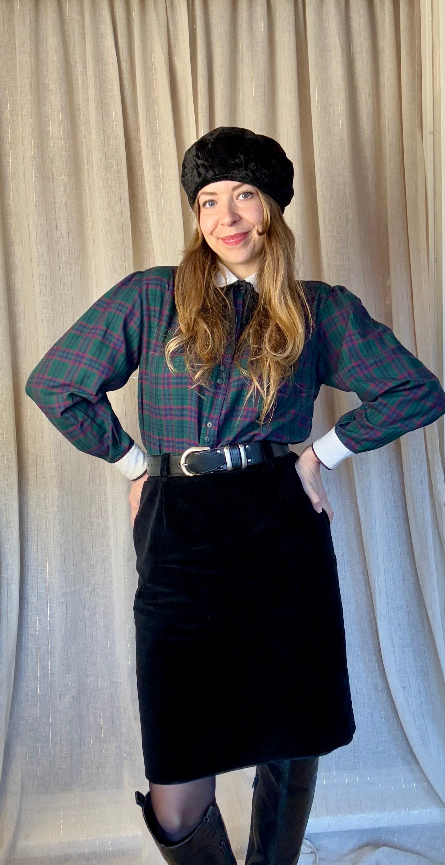 TARTAN VIVIENNE SHIRT - UK 12/14