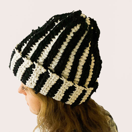 CROCHET A HAT WORKSHOP (USING RECYCLED T-SHIRT YARN)